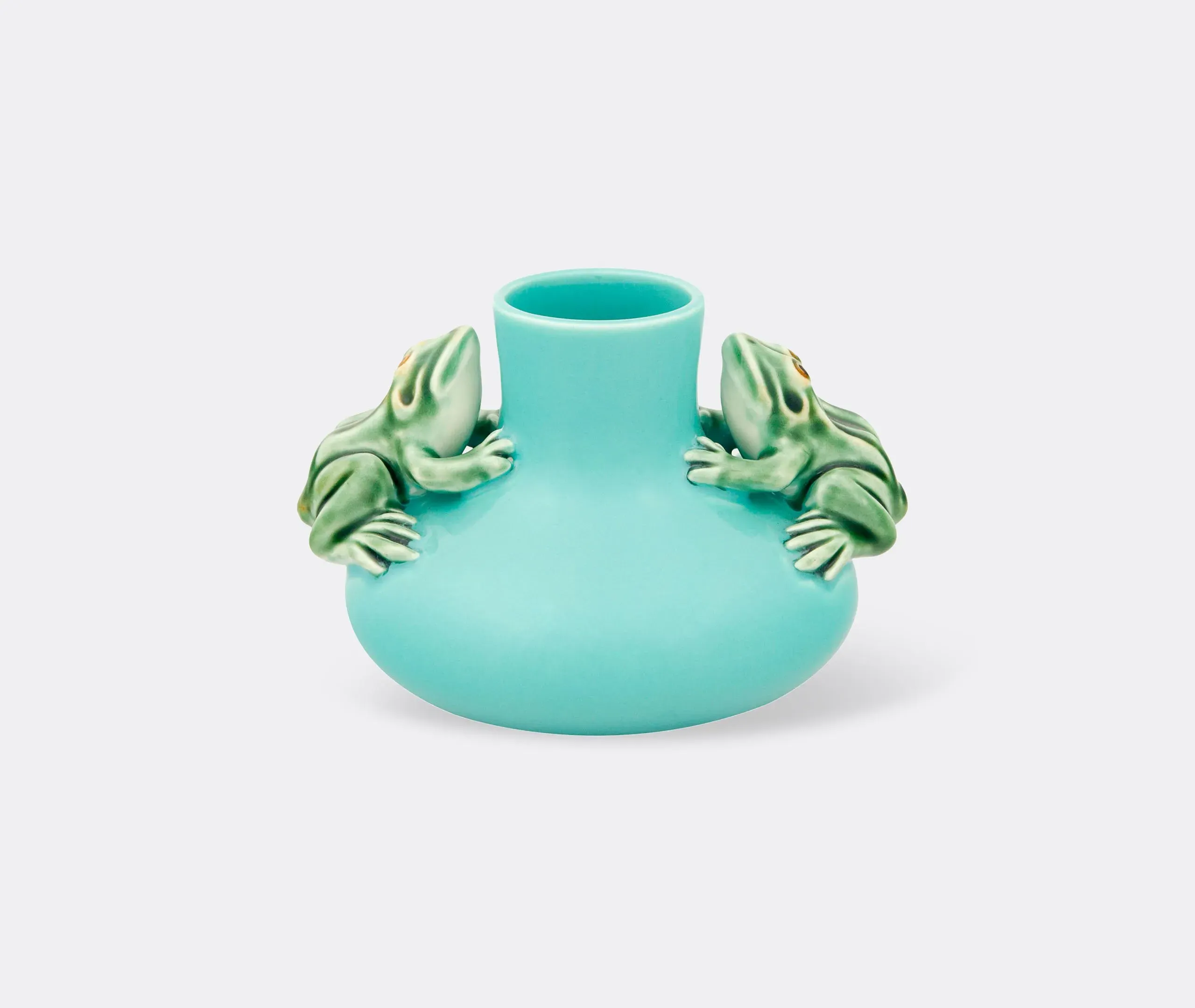 Medium Decorative Vase with Frogs - Multicolour image
