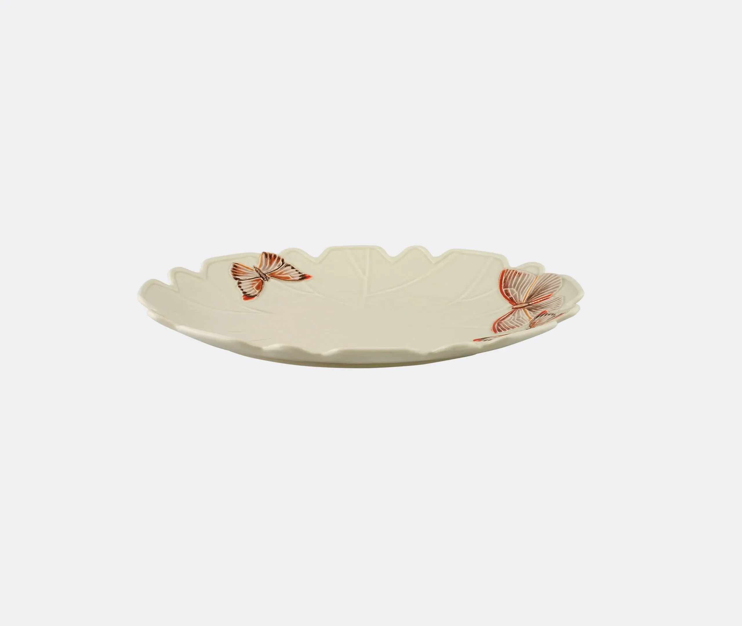 Oval Platter with Butterflies - Pink, Ceramic