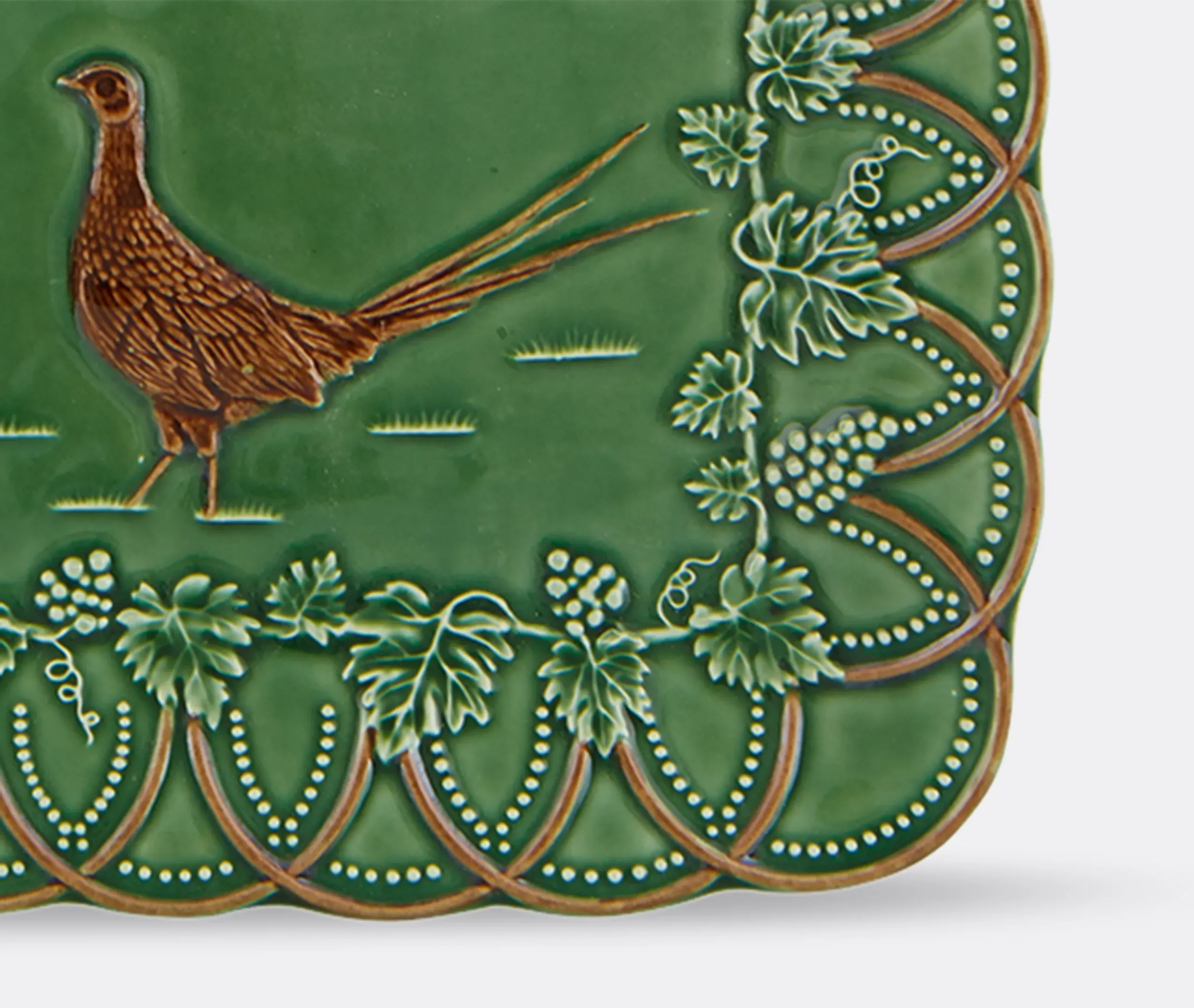 Pheasant Serving Tray - Multicolour, Earthenware