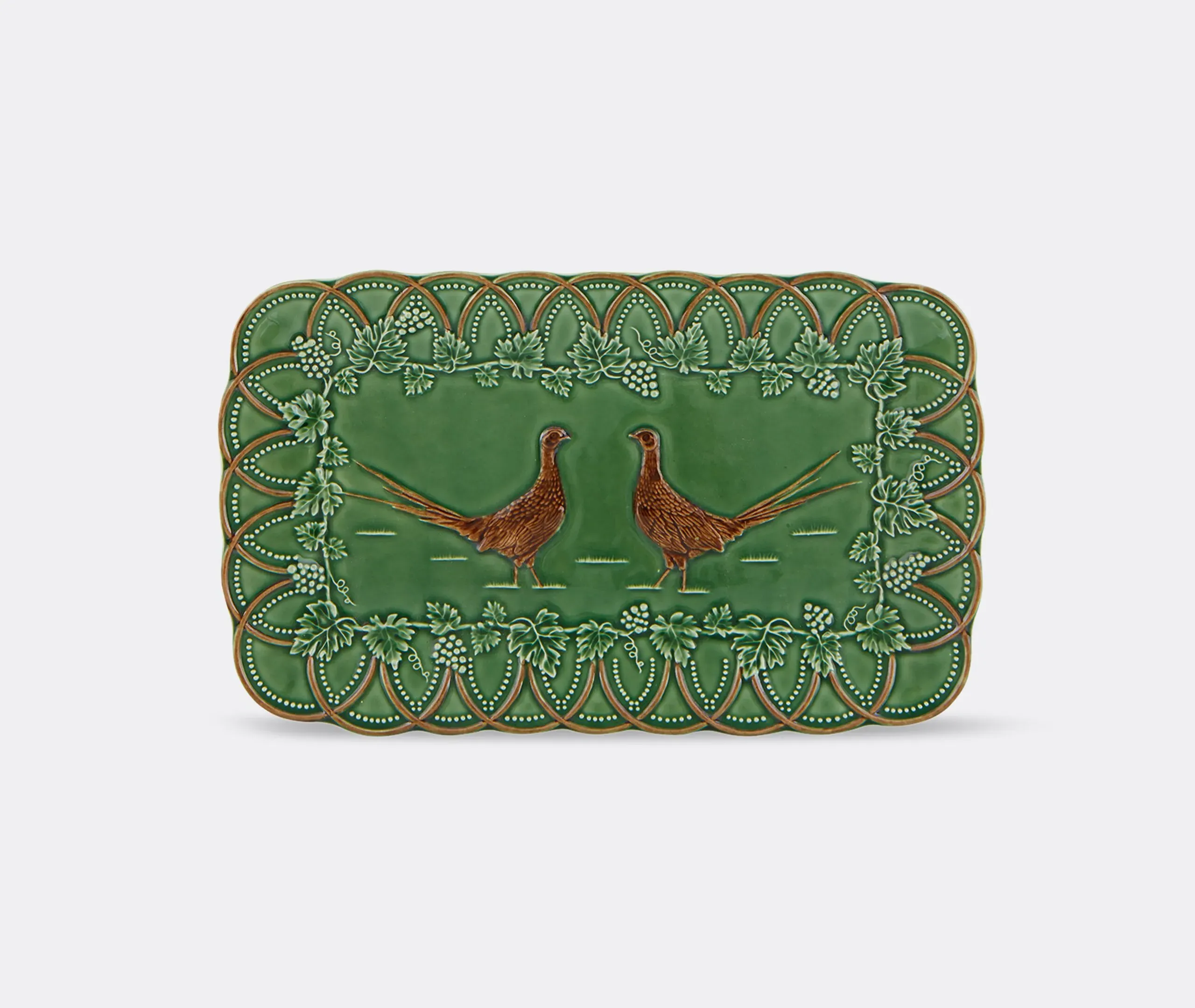 Pheasant Serving Tray - Multicolour, Earthenware image