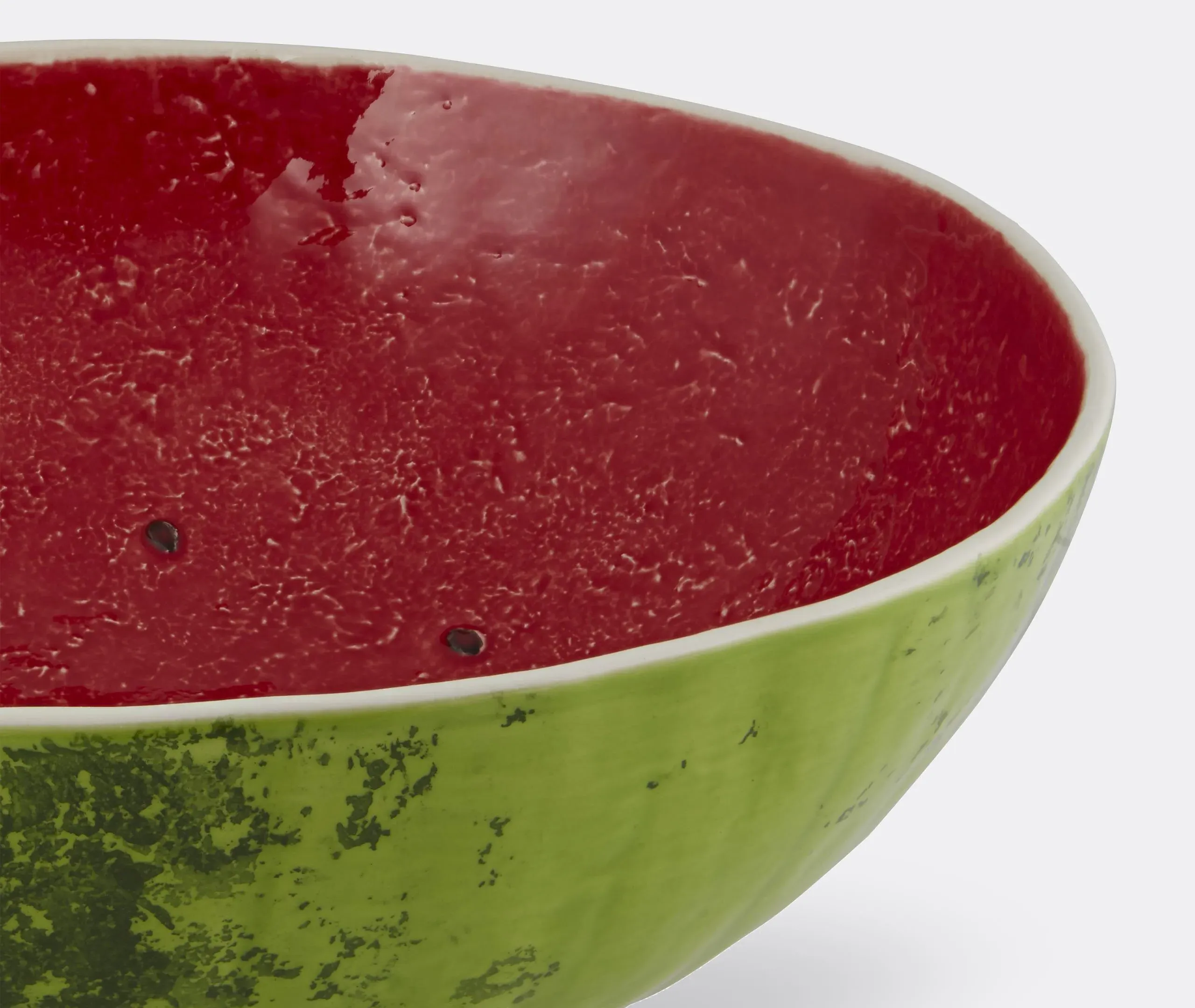 Salad Bowl Watermelon Design - Multicolour, Earthenware