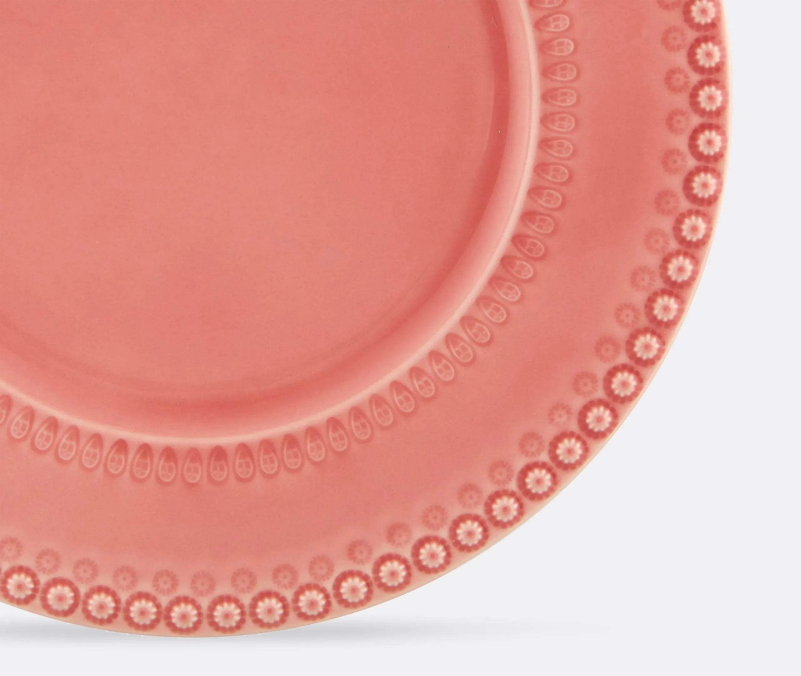 Set of 2 Charger Plates - Pink, Earthenware