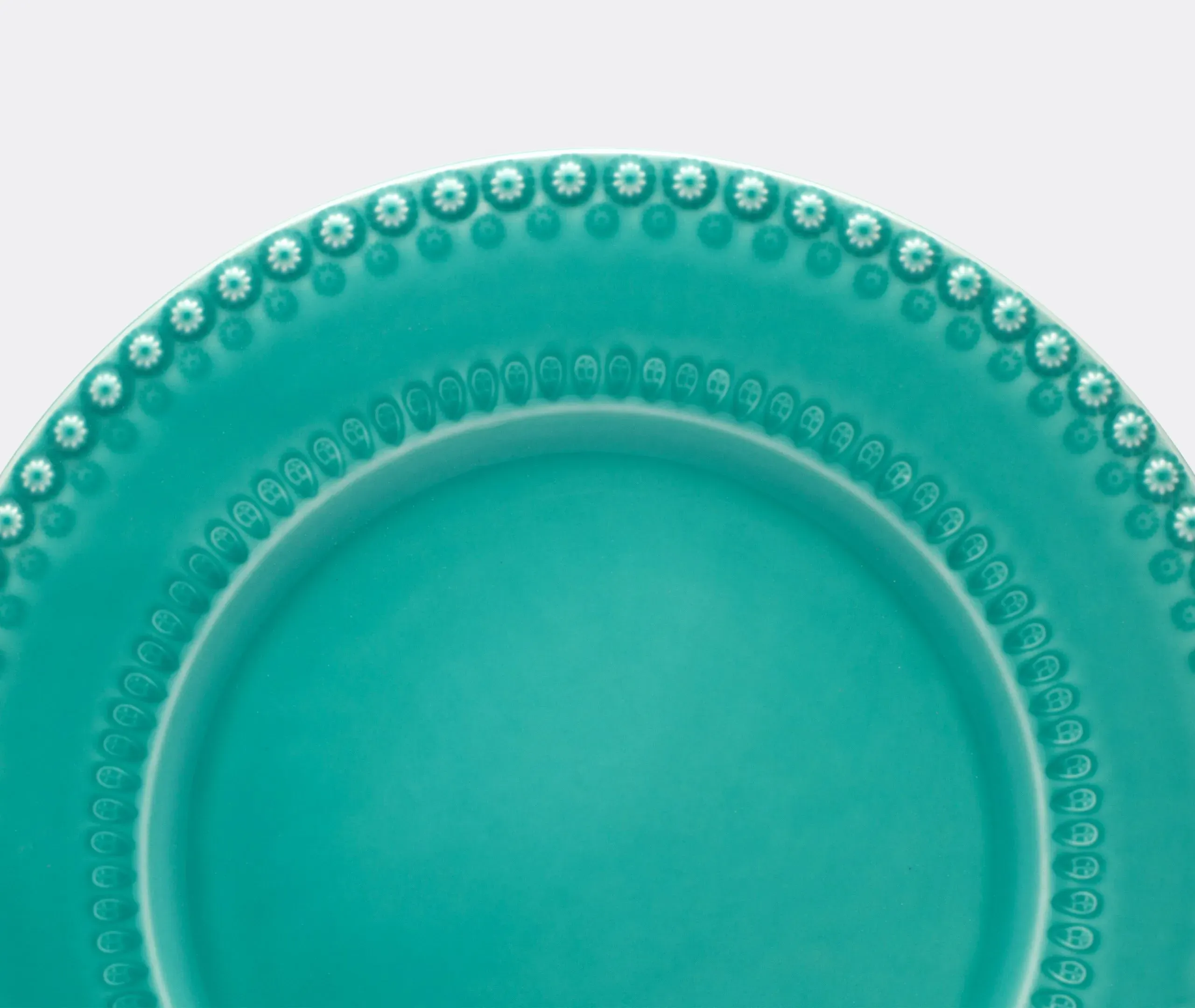 Set of 2 Charger Plates - Turquoise, Earthenware