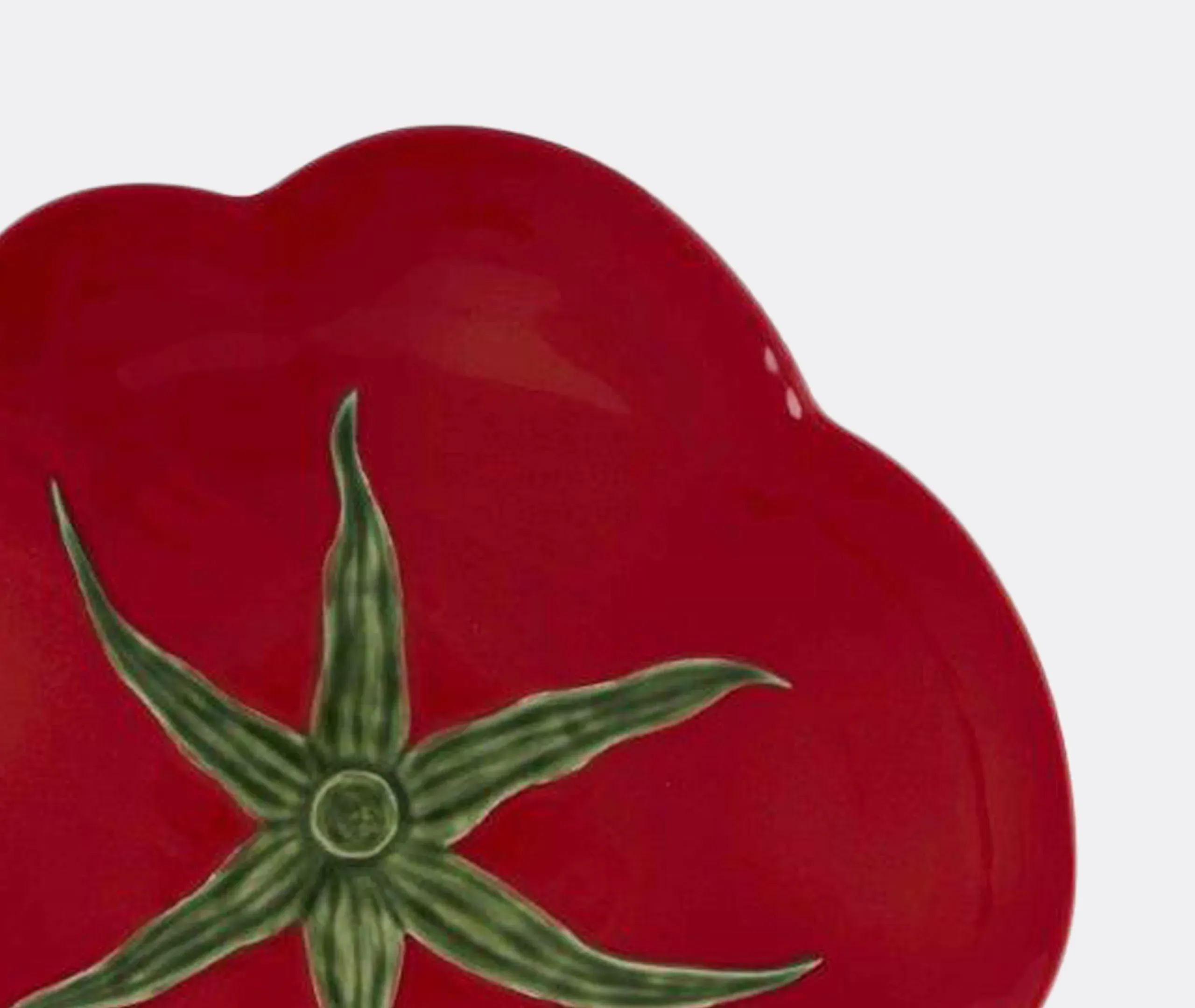 Tomate Pizza Plate Set of Two - Red, Ceramic alternate view