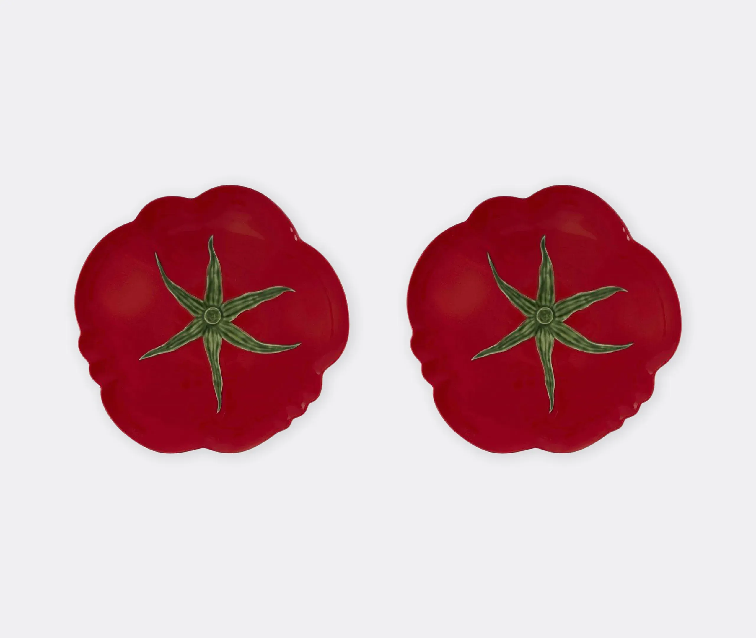 Tomate Pizza Plate Set of Two - Red, Ceramic product