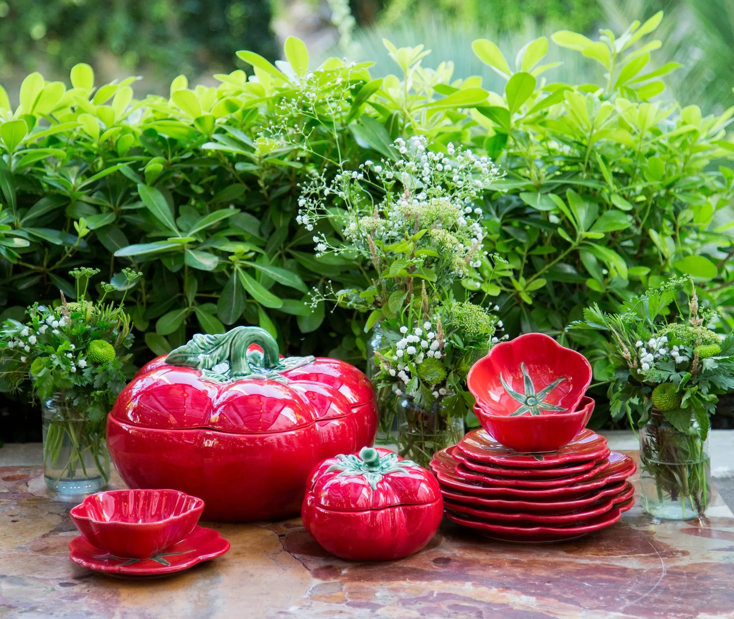 Tomato Decorative Box - Multicolour, Earthenware