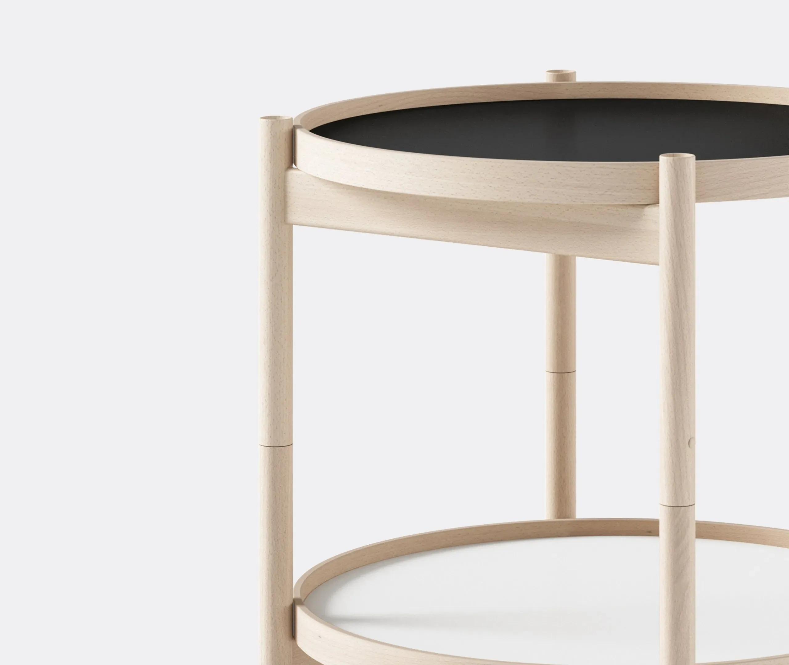 Bølling Tray Table 500mm - White, Beech