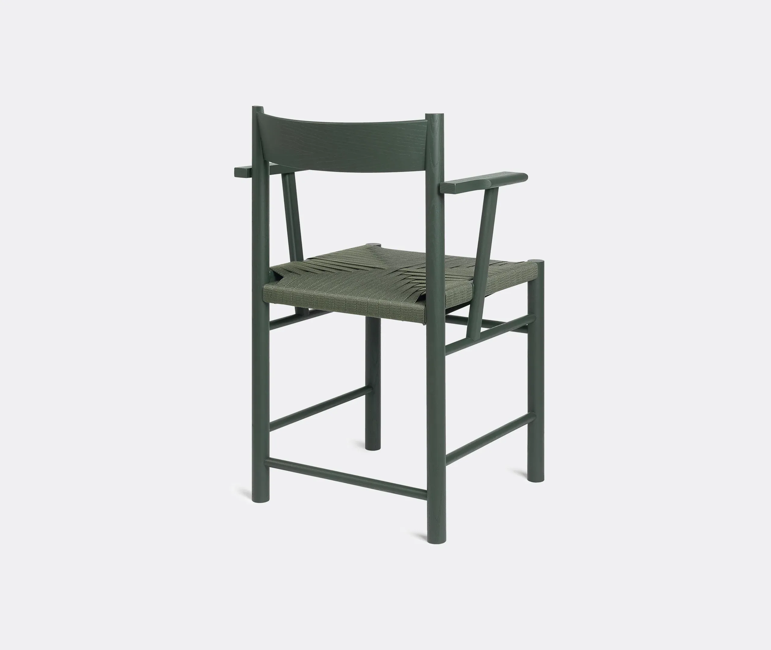 Fchair Armchair with Armrests - Green, Ash Wood