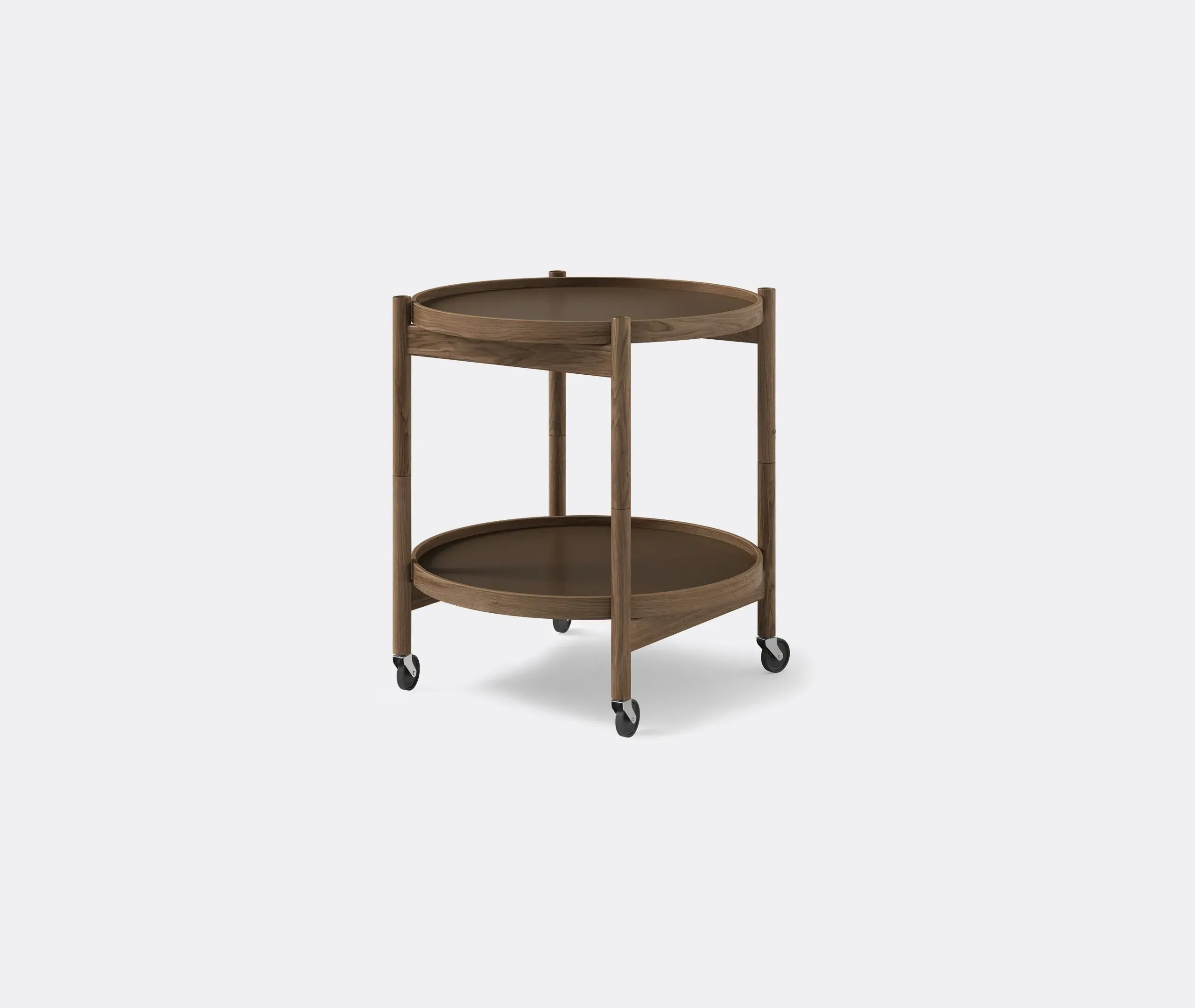 Tray Table with Dual-Color Trays - Oak