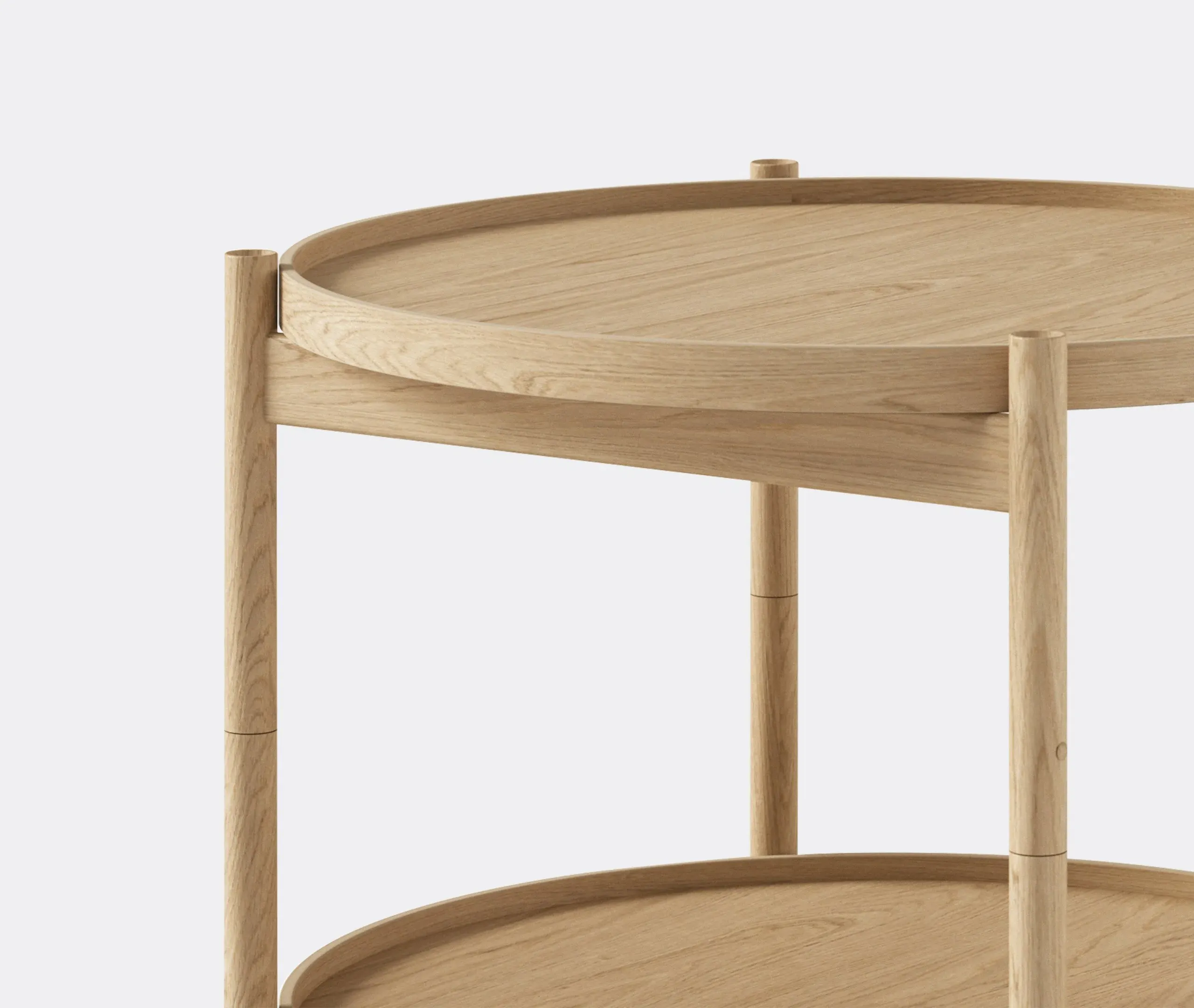 Tray Table with Reversible Tops - Brown, Oak