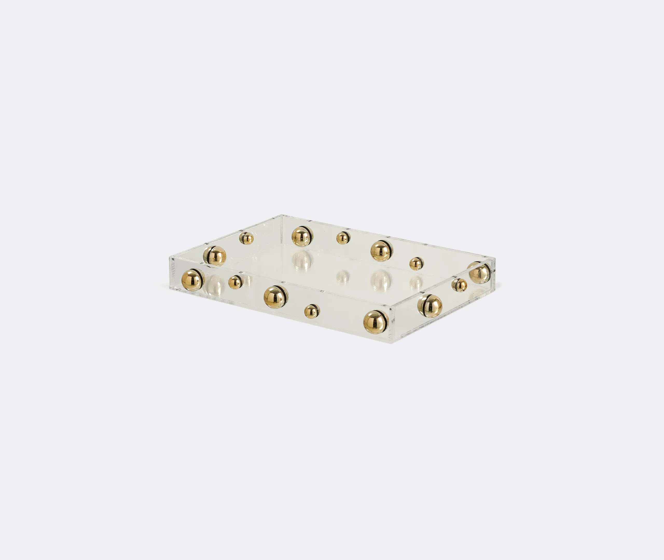 Bandeja Match Small Decorative Tray - Gold, Acrylic product