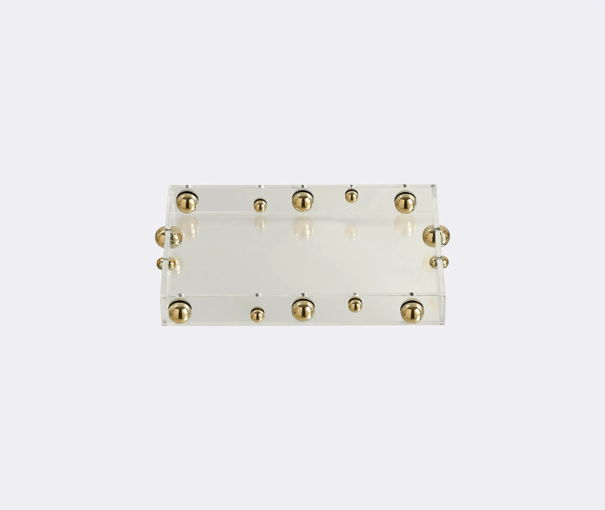 Bandeja Match Small Serving Tray - Gold, Acrylic