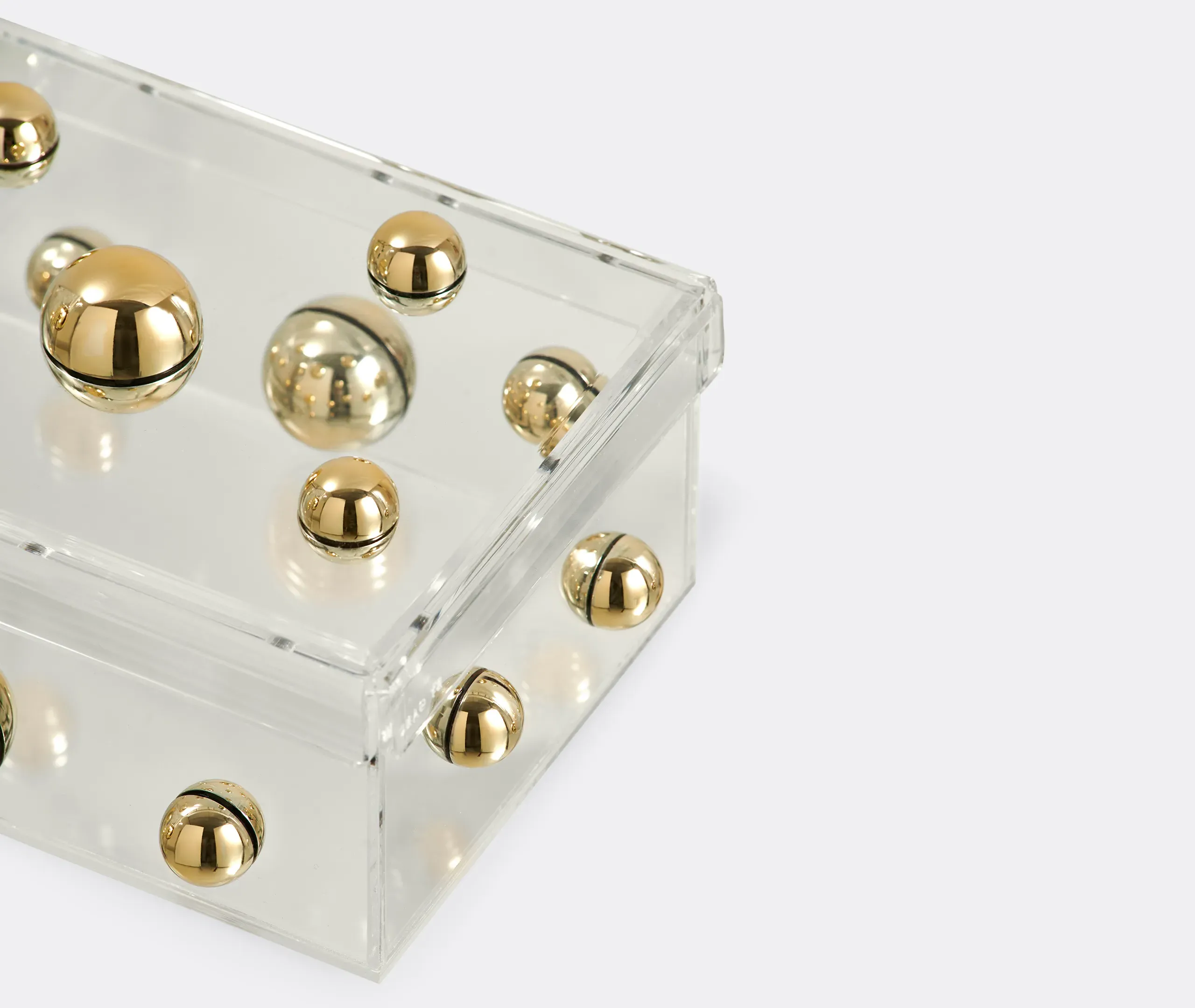 Box Match Sculpture - Gold, Acrylic alternate view