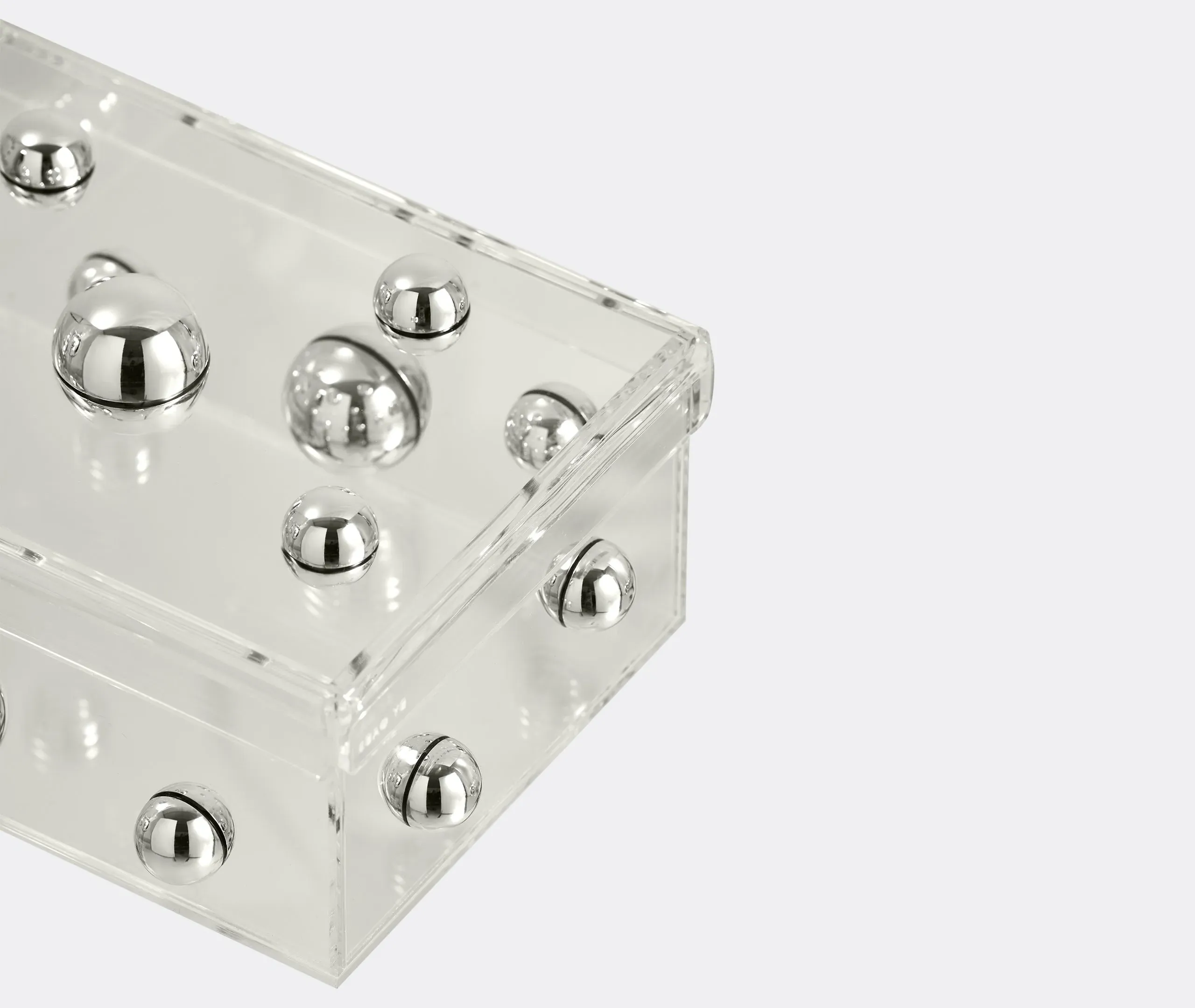 Box Match Sculpture - Silver, Acrylic