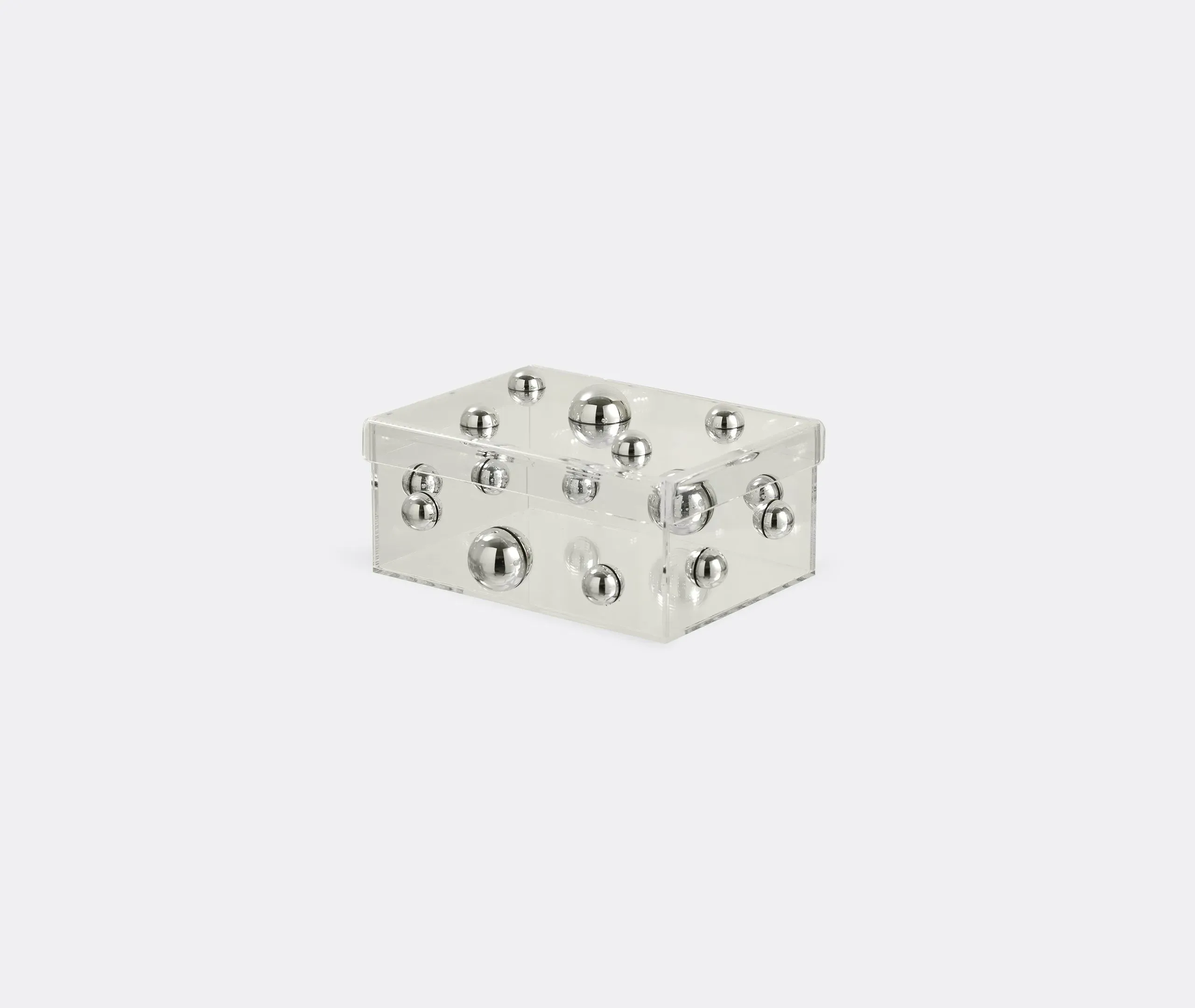 Box Match Sculpture - Silver, Acrylic image