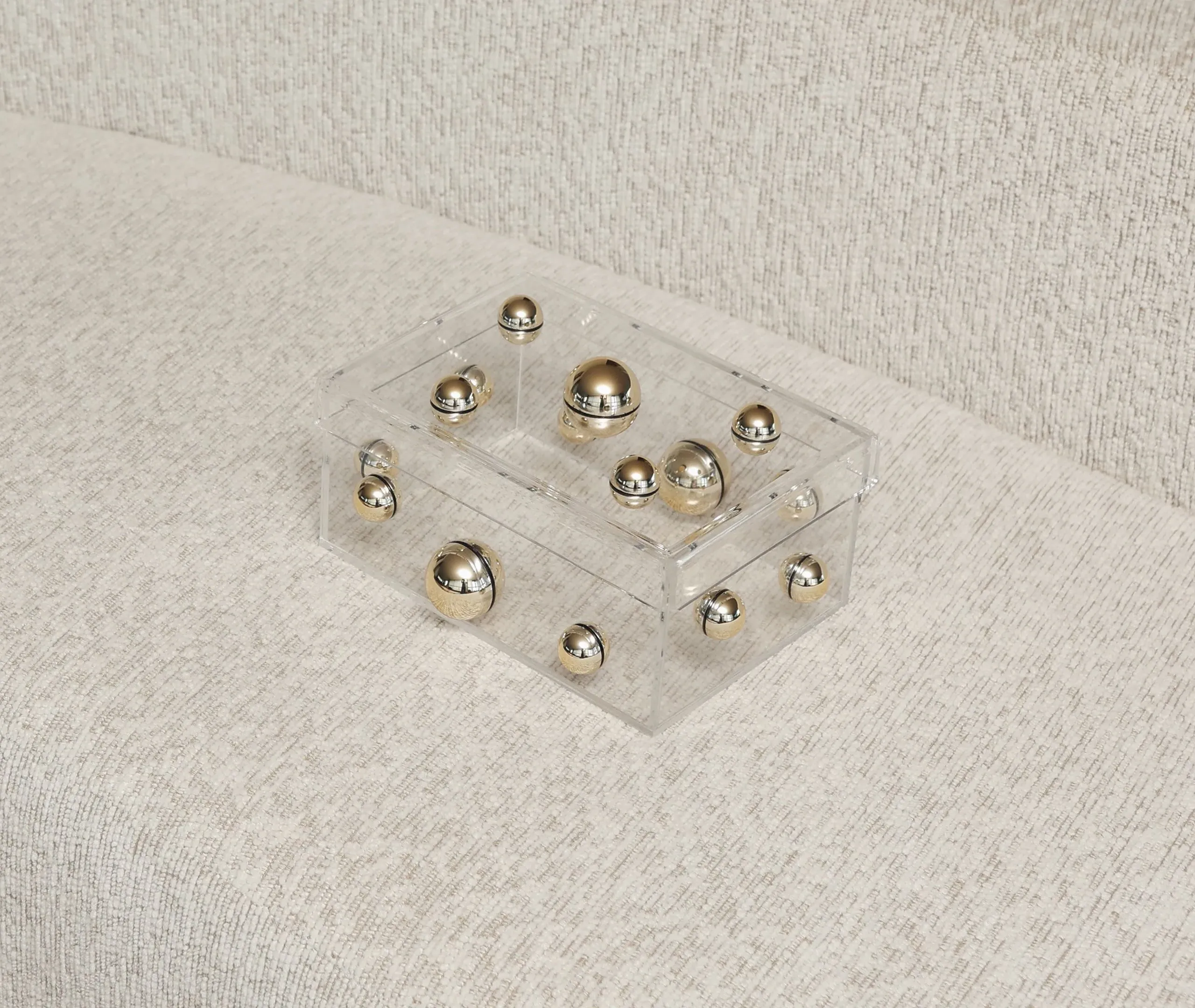 By Gabs Box Match Sculpture - Gold