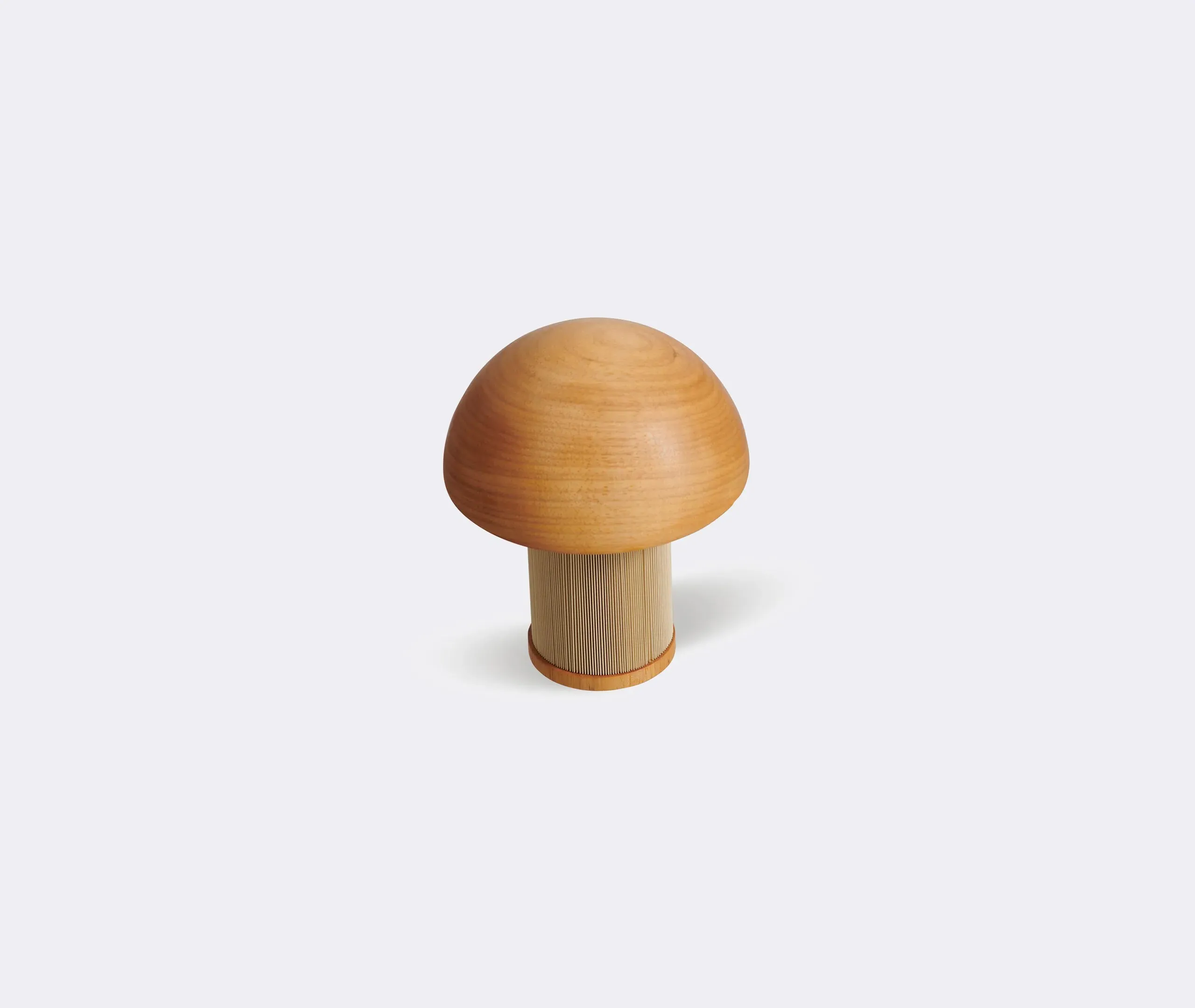 Medium Mushroom Sculpture - Off White, Wood
