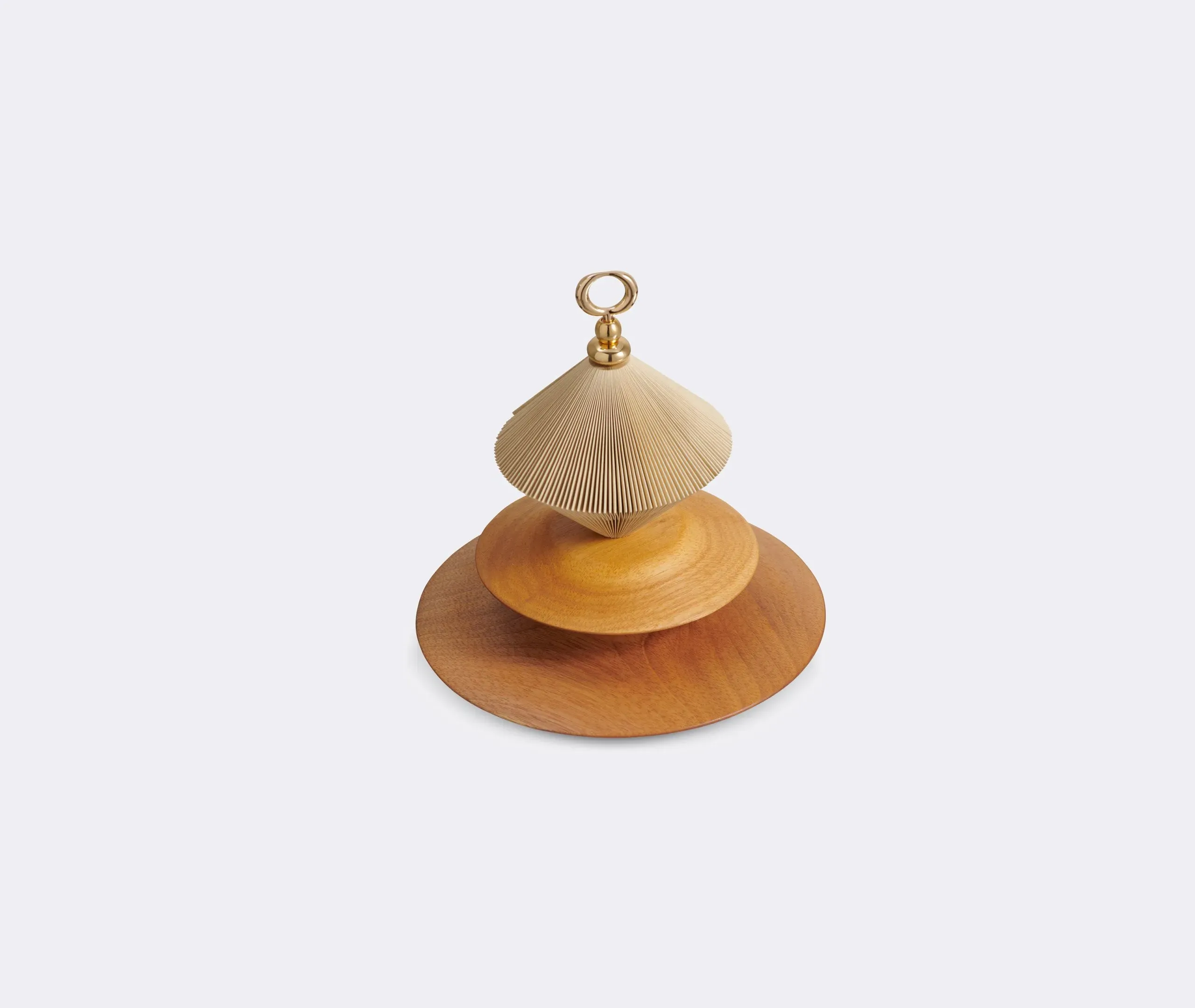 Pião Decorative Sculpture - Off White, Paper