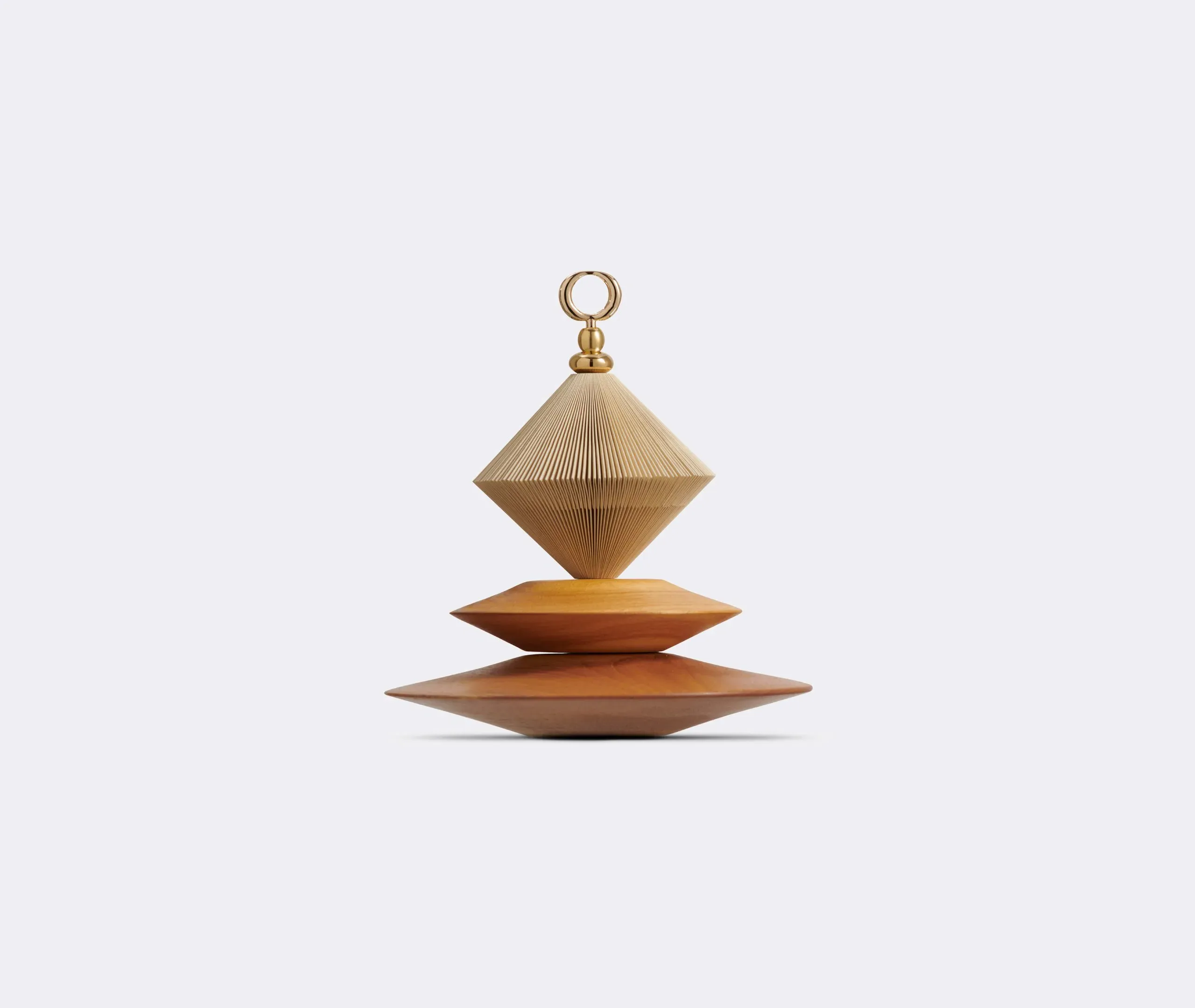 Pião Decorative Sculpture - Off White, Paper