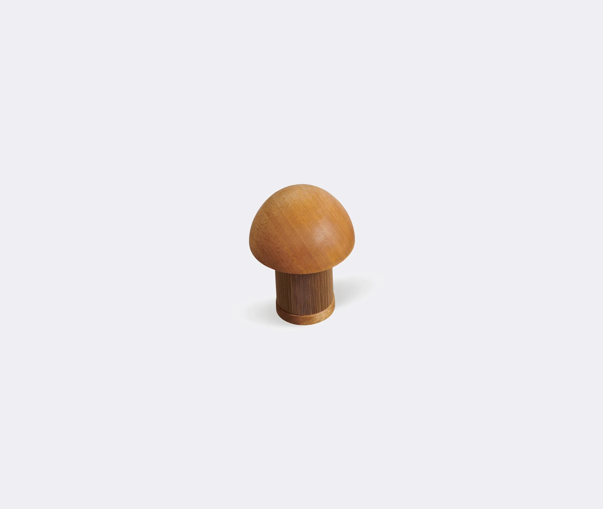 Small Mushroom Sculpture - Brown, Wood