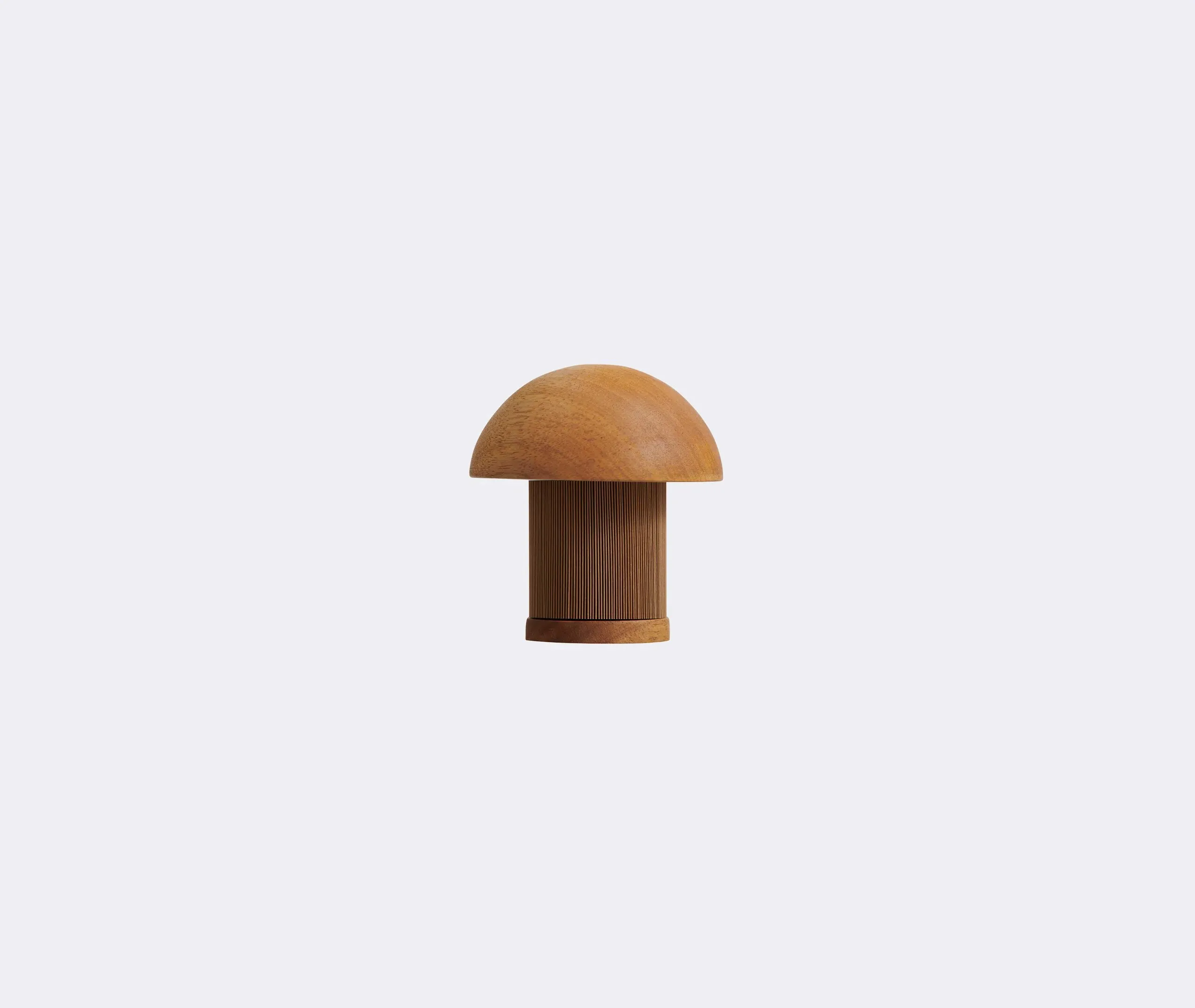 Small Mushroom Sculpture - Brown, Wood image