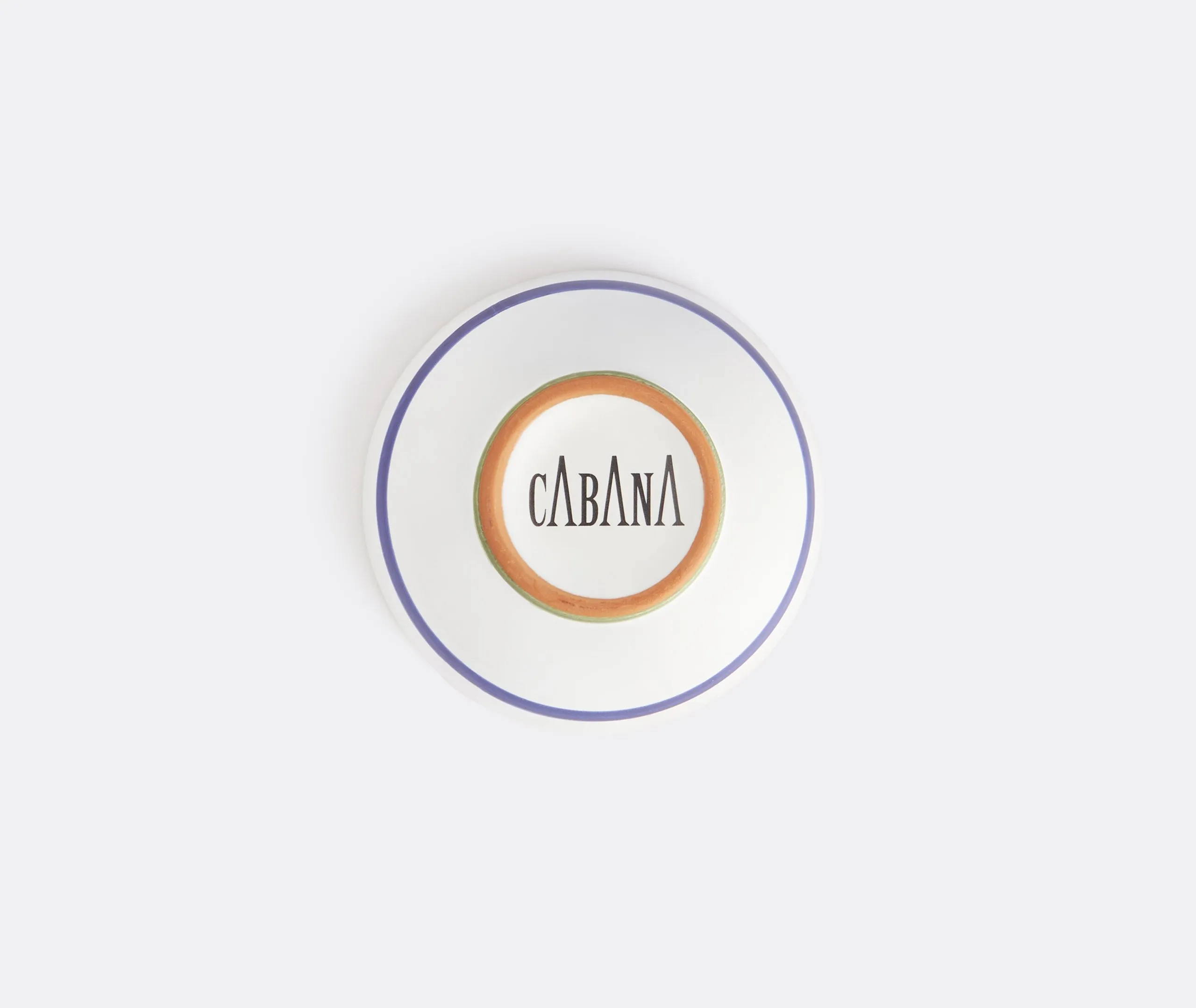 Bowl with Interior Floral Design - Blue, Ceramic