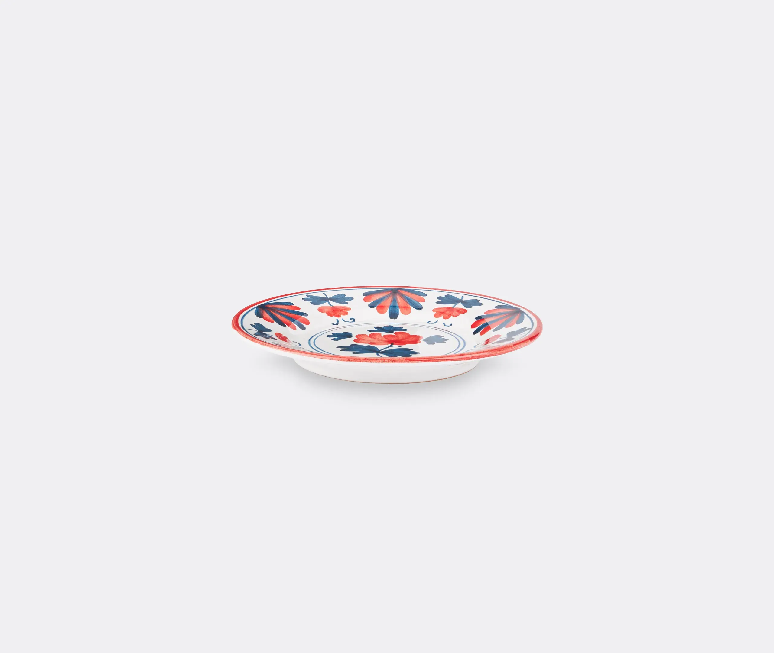 Casa Cabana Blossom Dessert Plate - Red, Multicolor alternate view