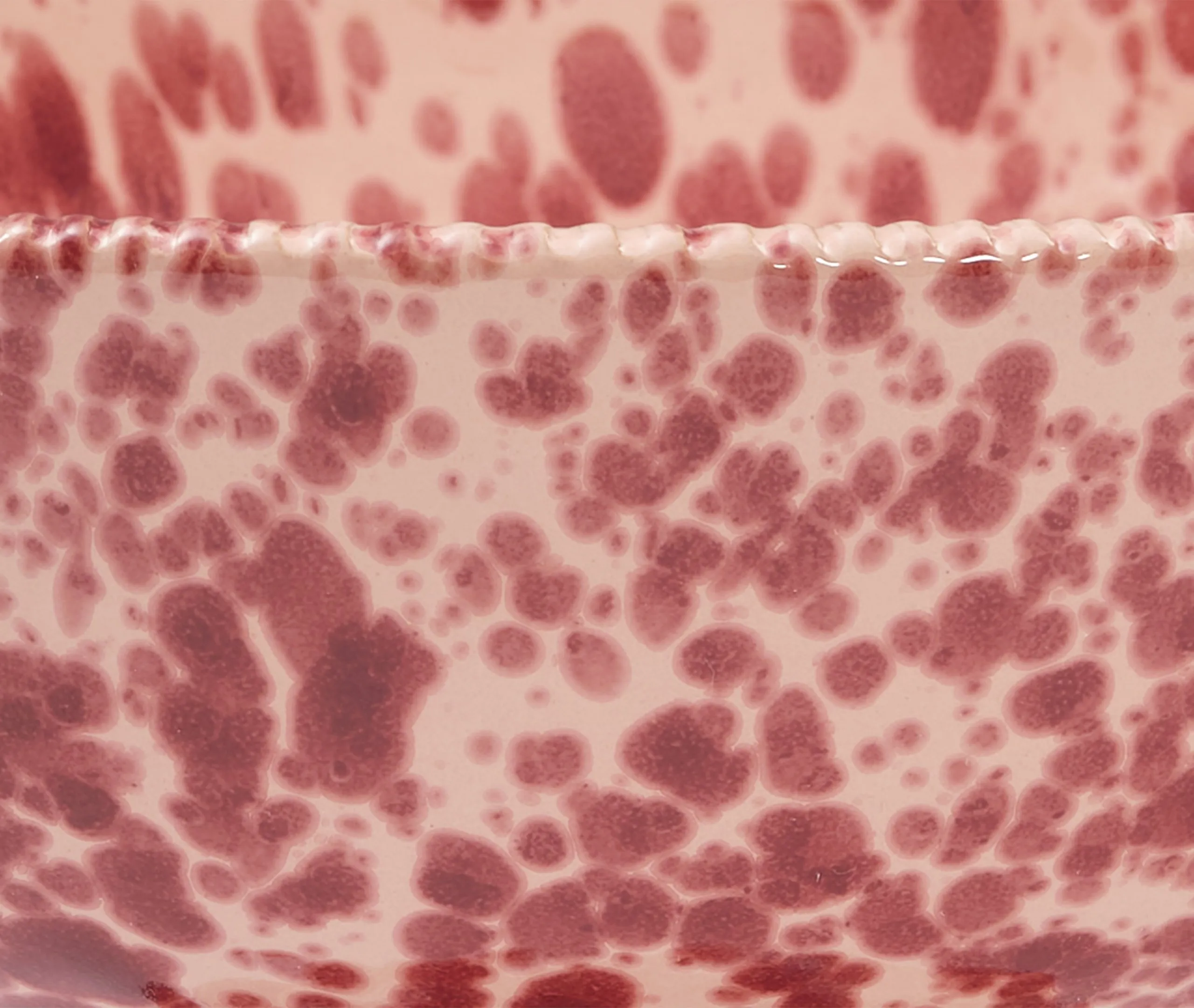 Elevated Fruit Stand Speckled Design - Pink