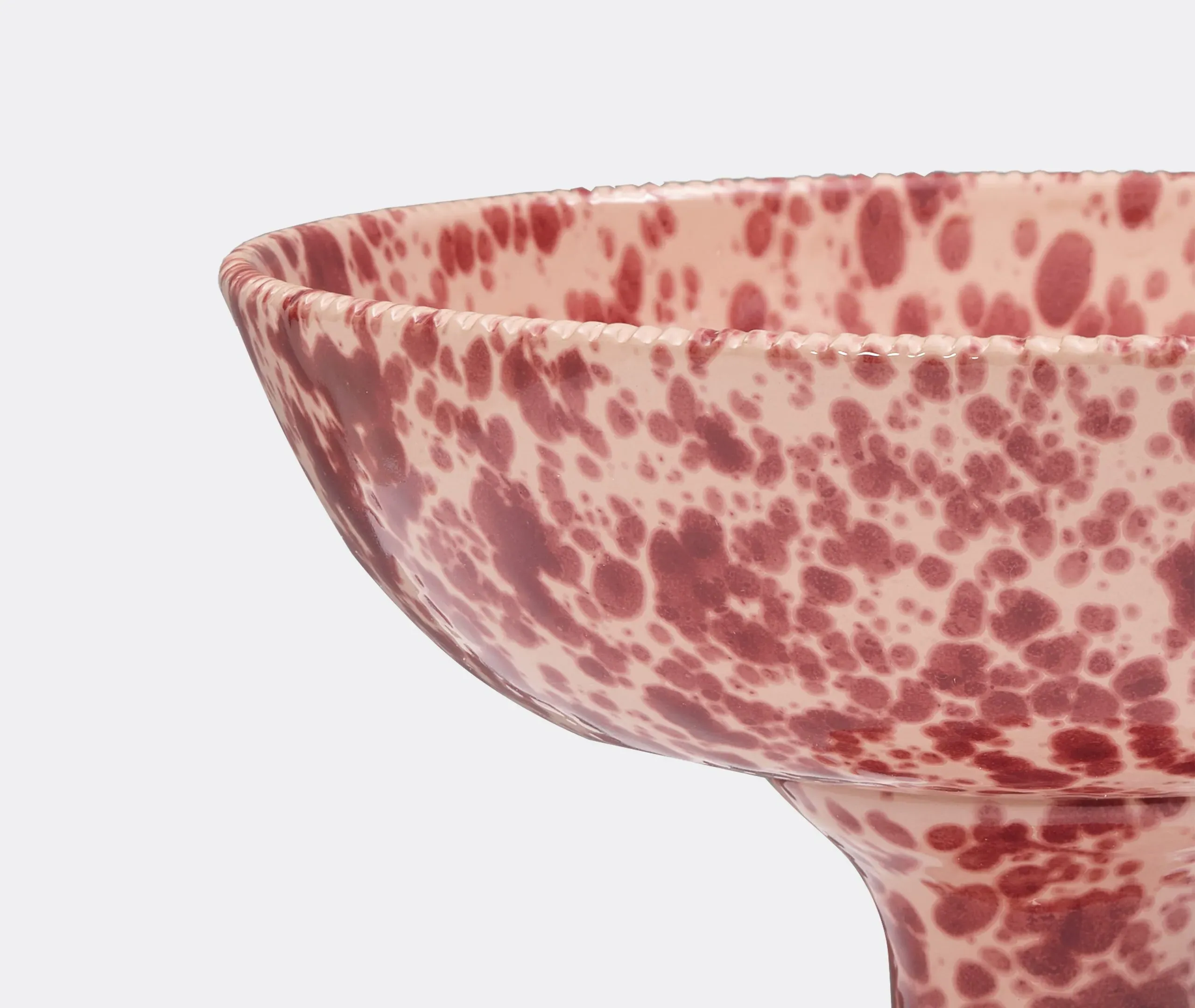 Elevated Fruit Stand Speckled Design - Pink