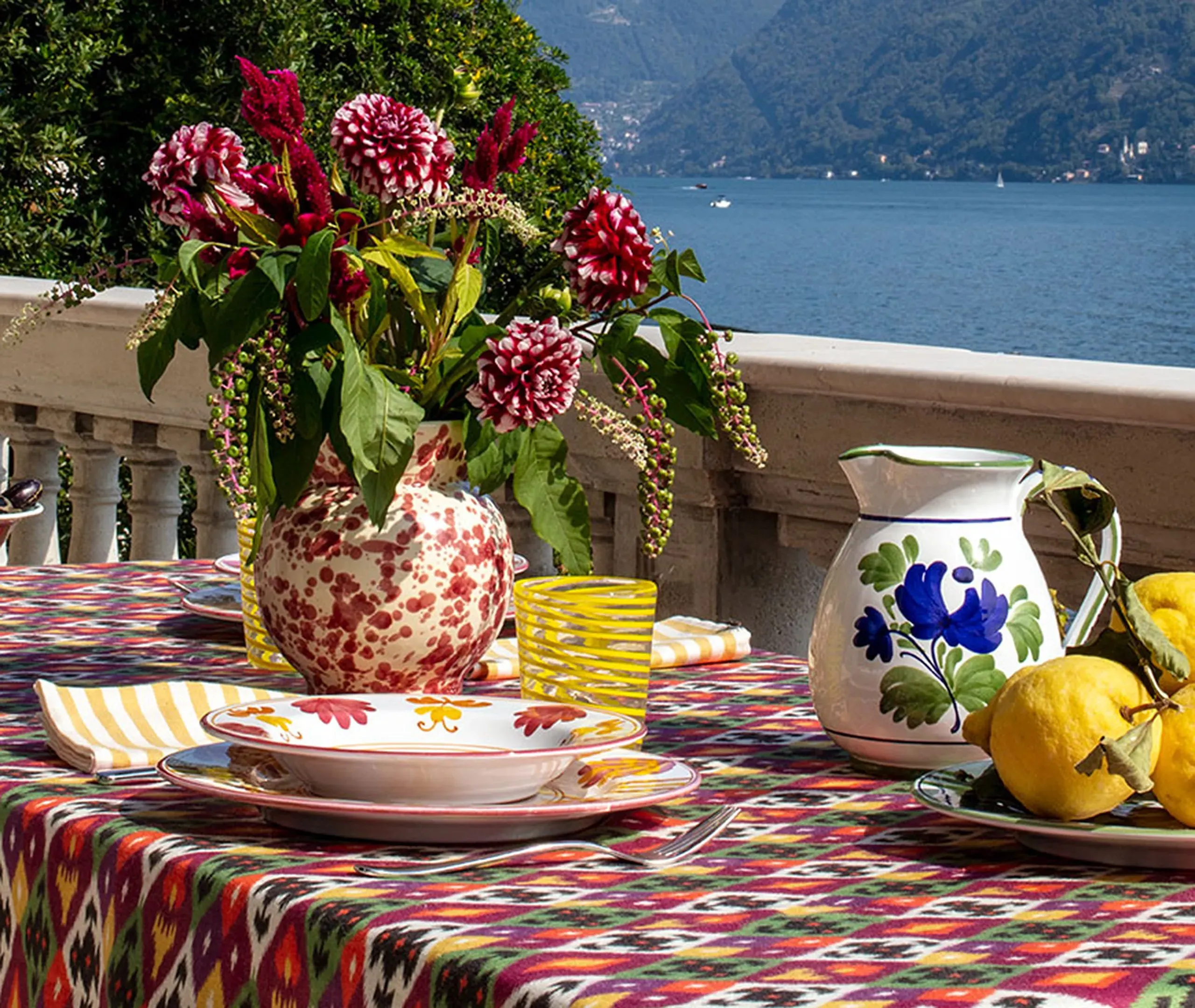 Giravolta Water Glass - Yellow, Murano Glass