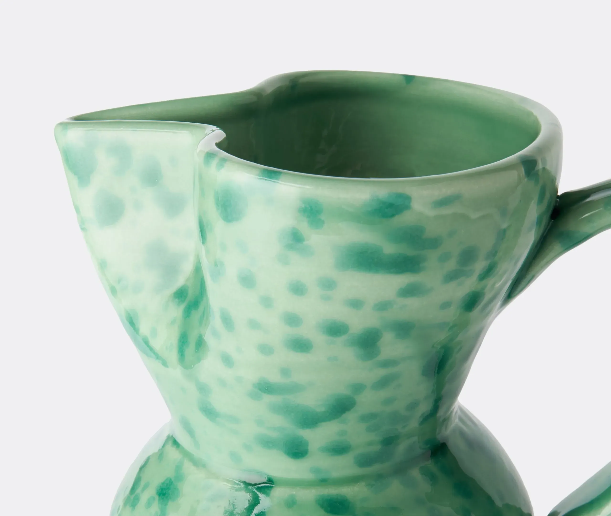 Glazed Pitcher - Green, Ceramic