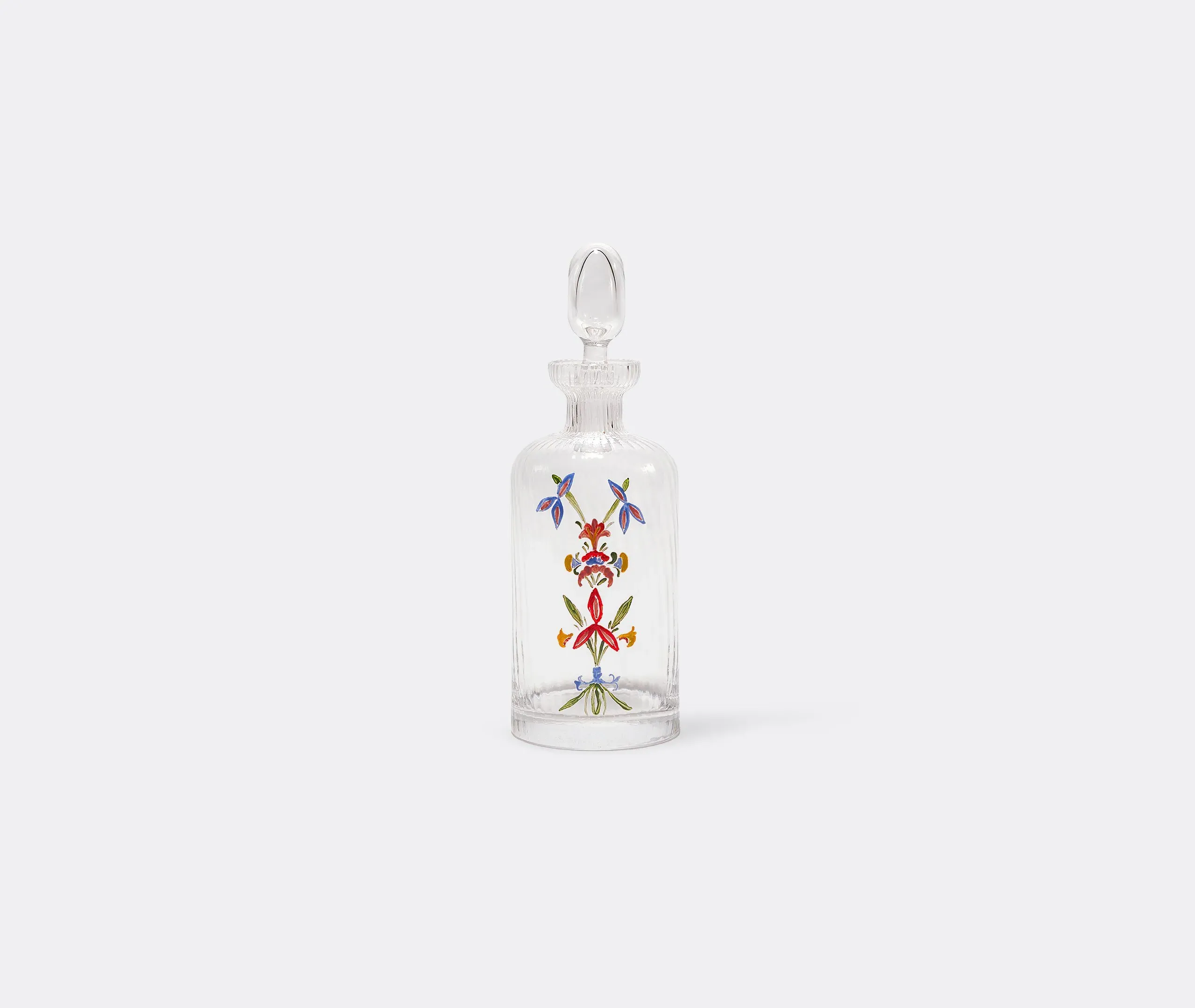 Hand Painted Glass Bottle - Multicolor, Murano image