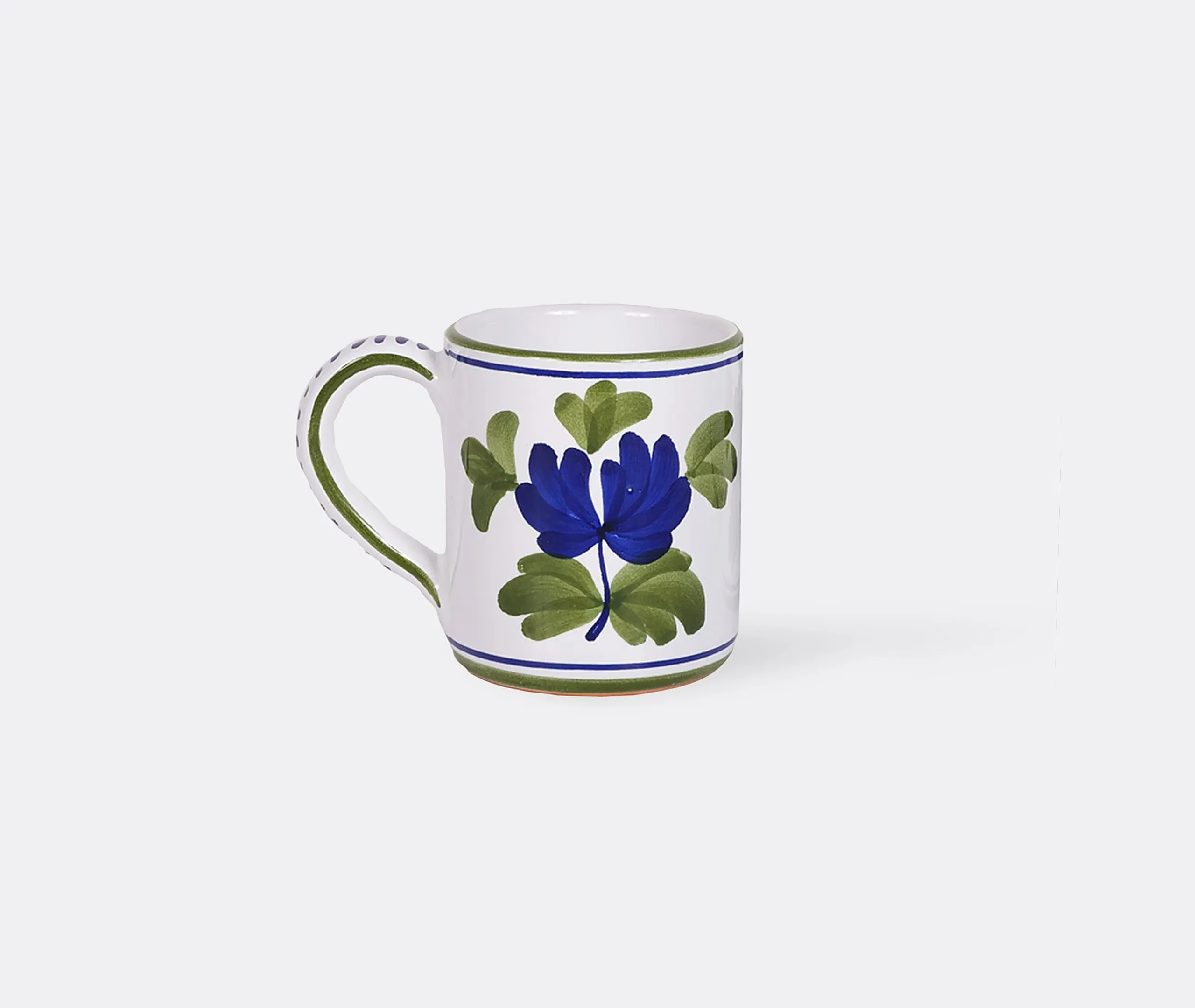 Mug with Floral Motifs - Blue, Ceramic image