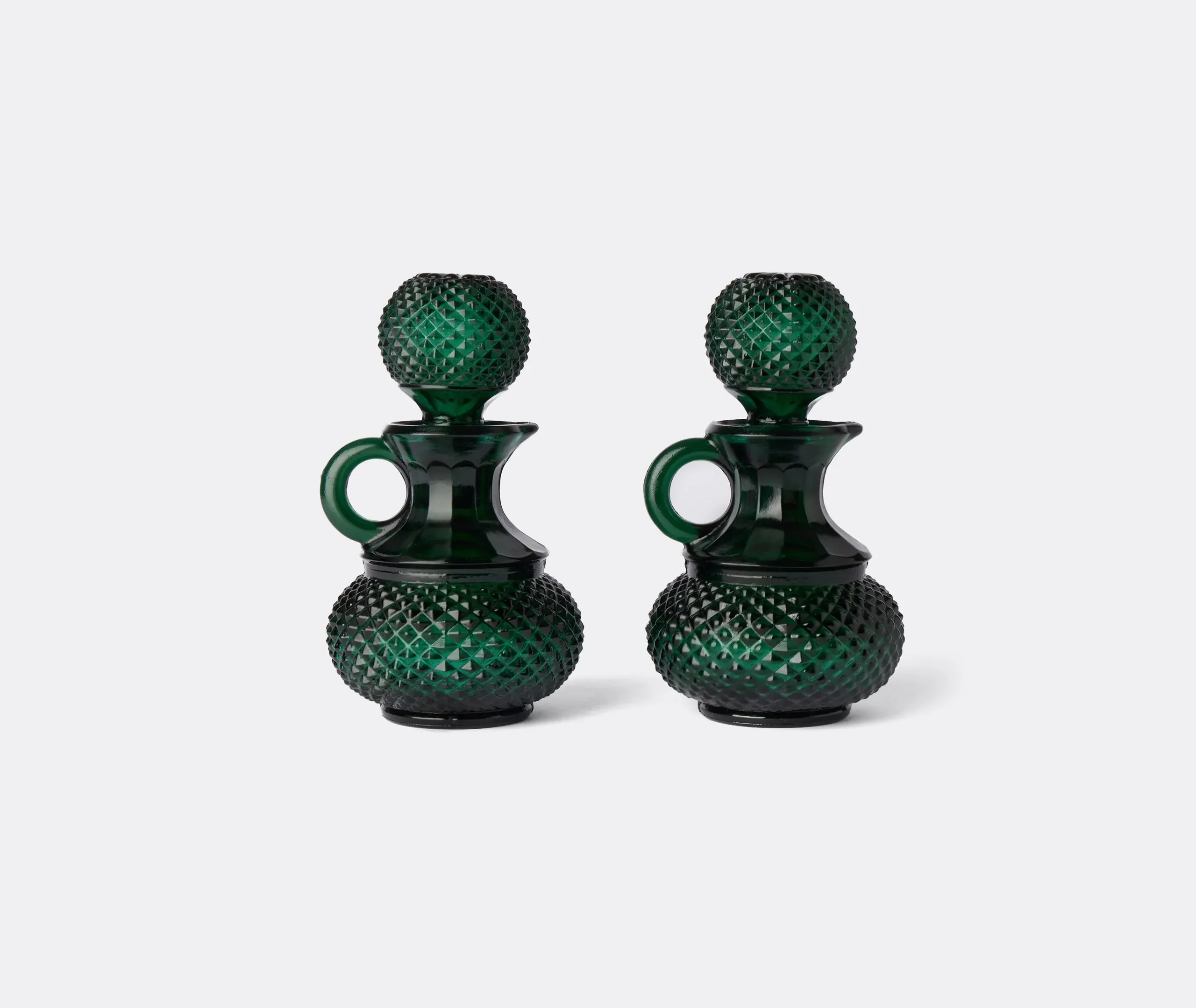 Oil And Vinegar Set - Green, Glass image
