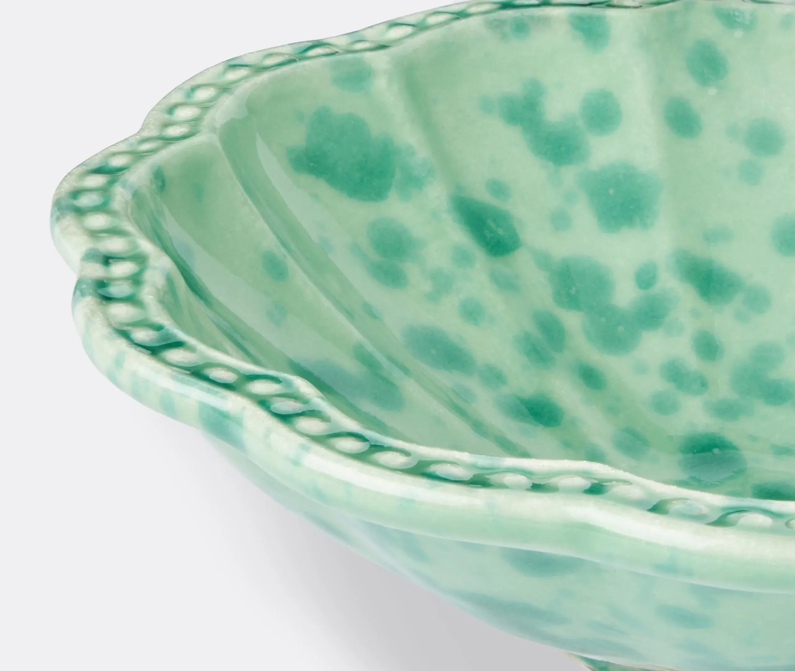 Small Bowl Speckled Design - Green, Ceramic