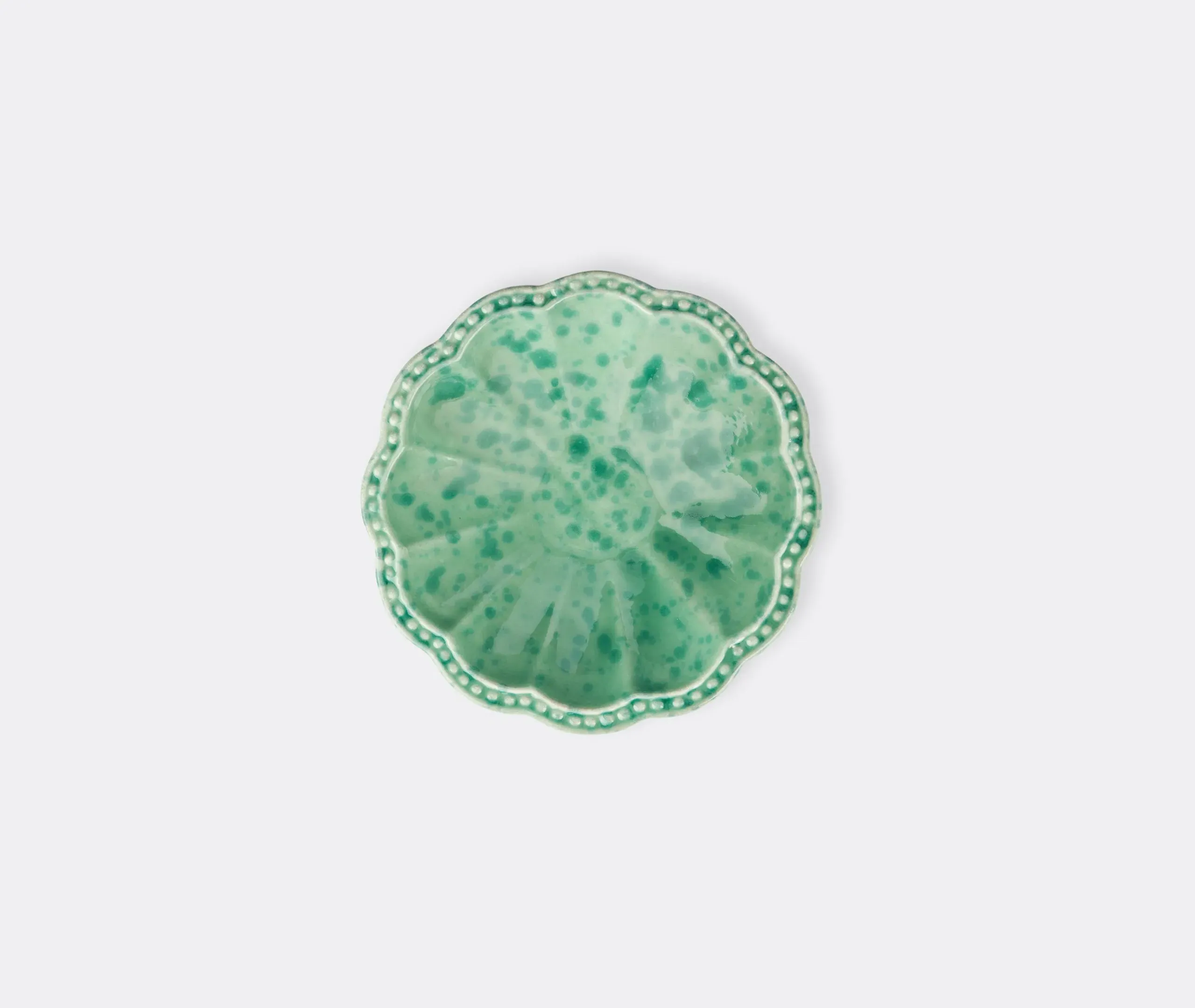 Small Bowl Speckled Design - Green, Ceramic
