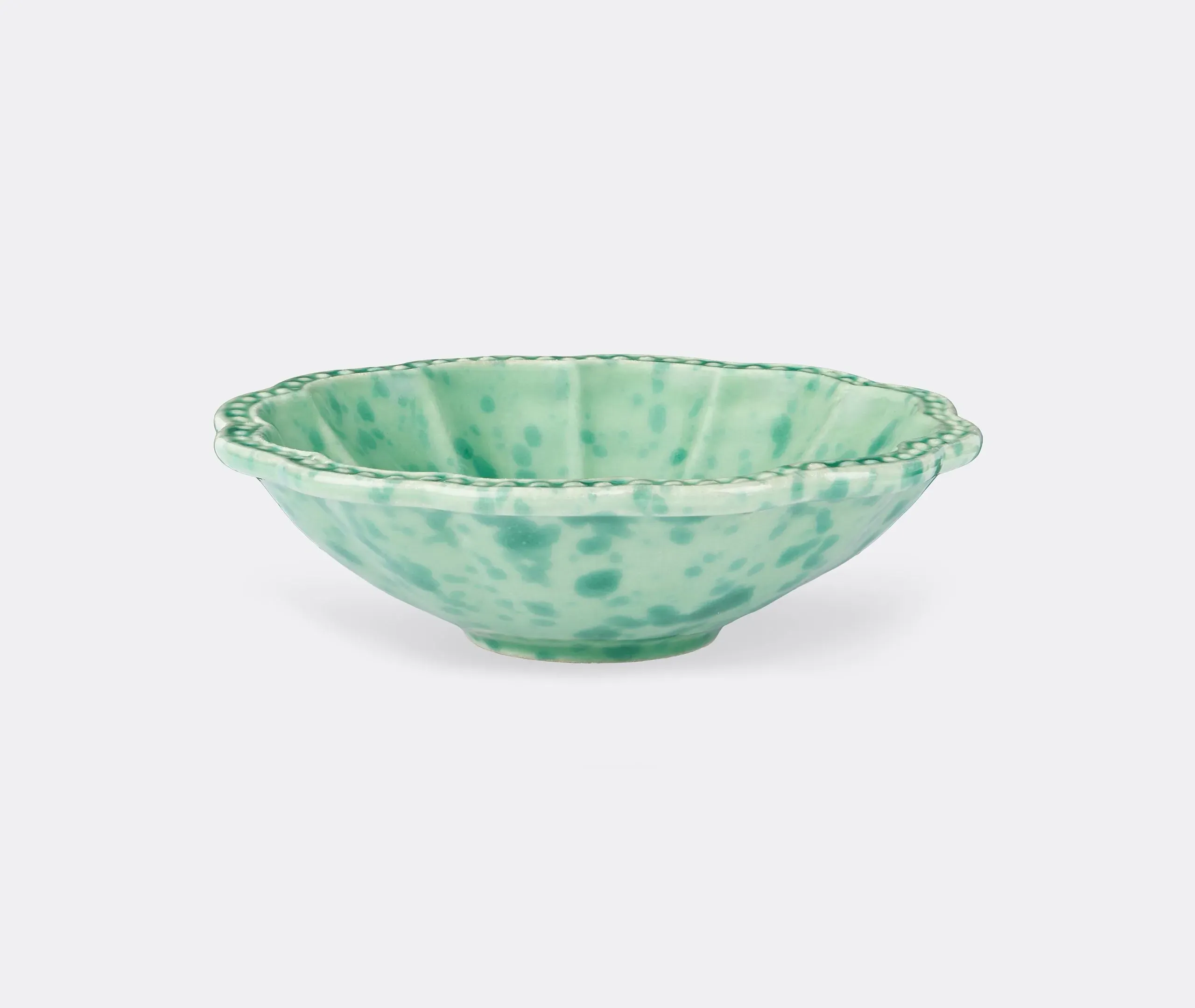 Small Bowl Speckled Design - Green, Ceramic