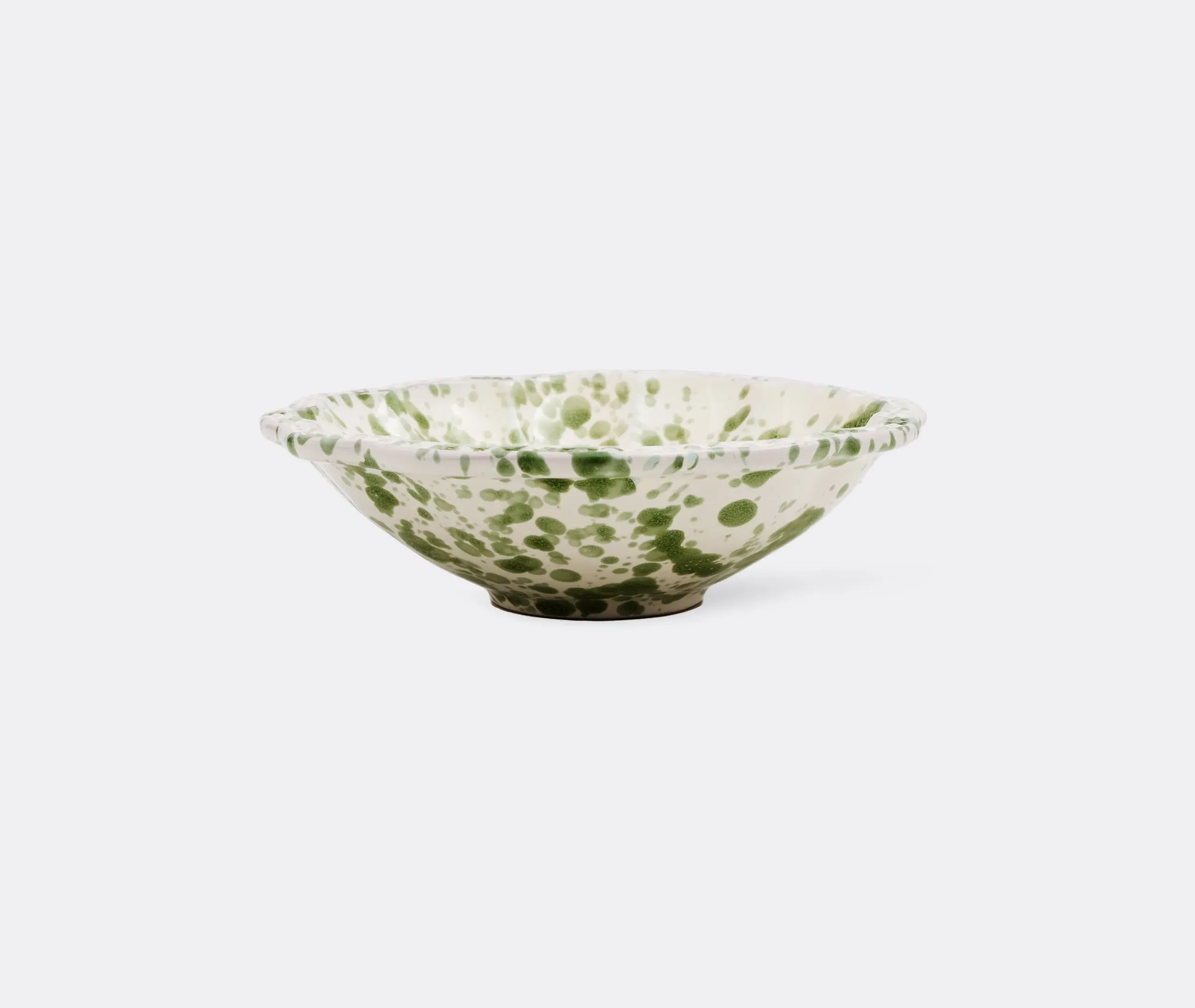 Small Bowl Speckled Design - Green, Ceramic image