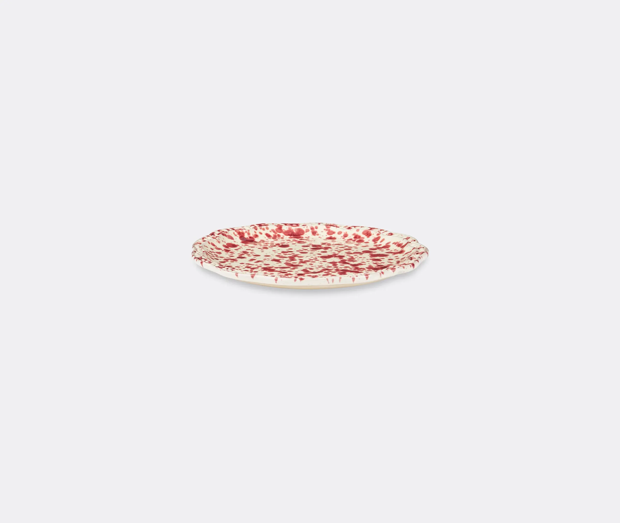 Speckled Dessert Plate - Red, Ceramic alternate view