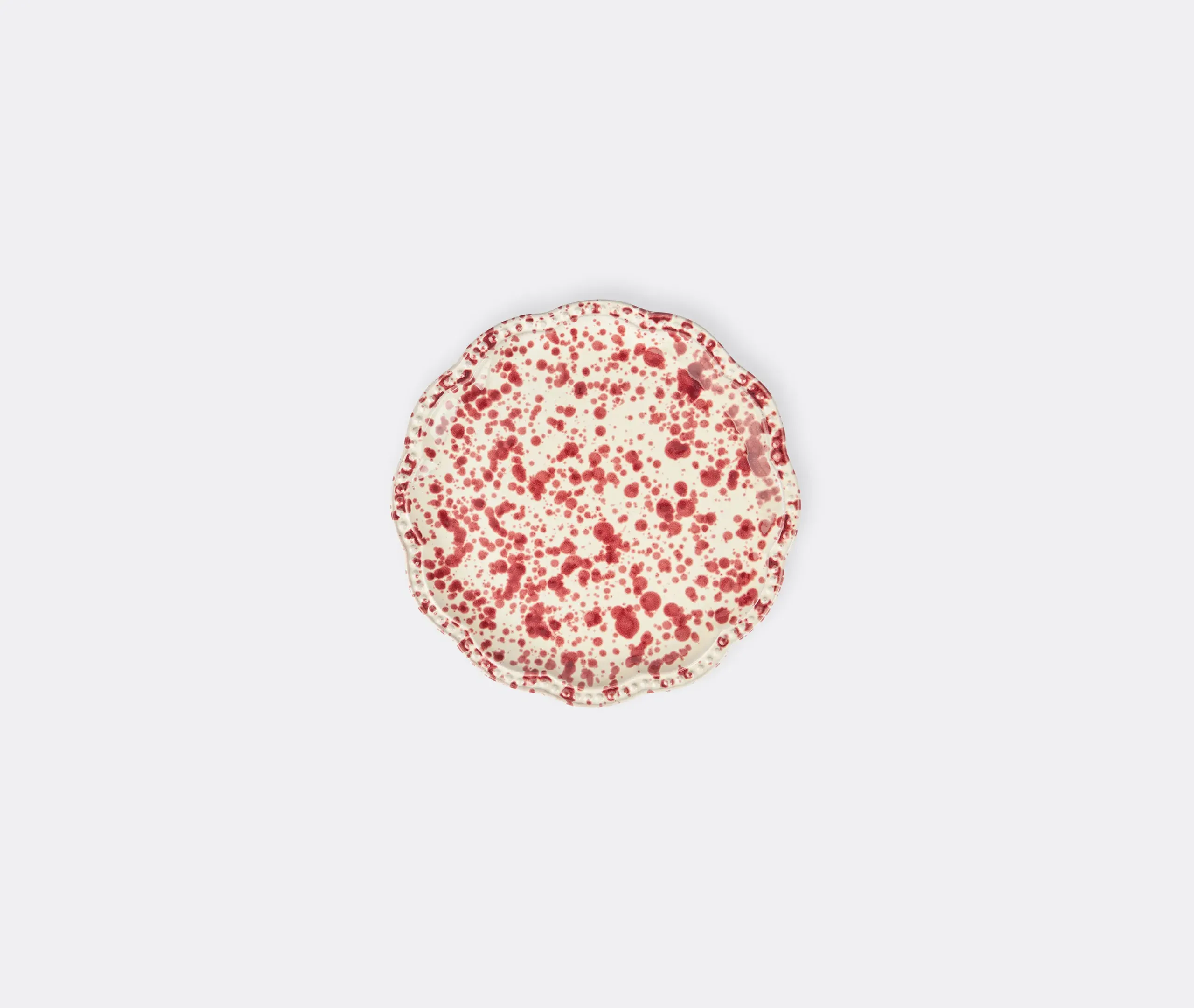 Speckled Dessert Plate - Red, Ceramic product