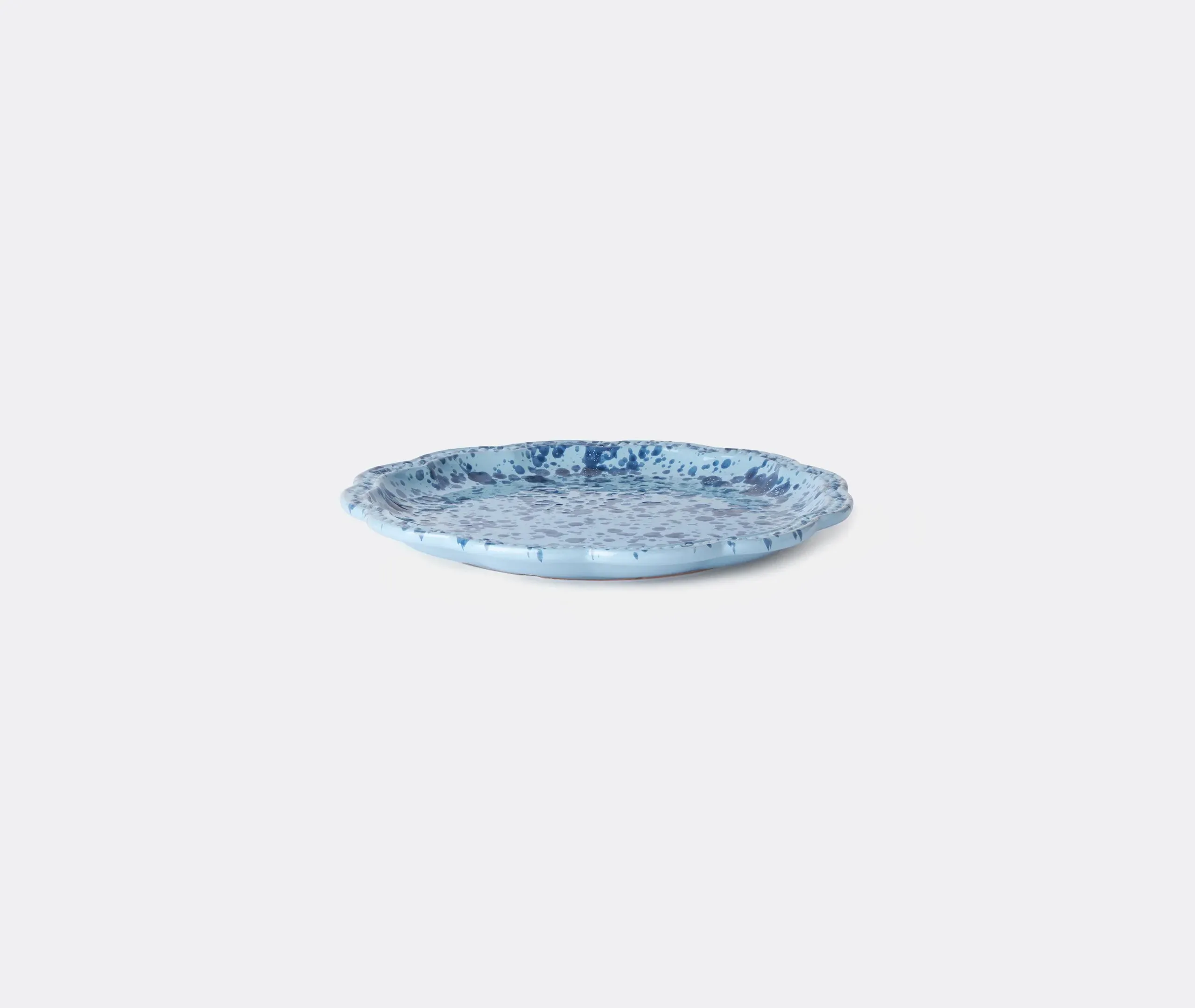 Speckled Dinner Plate - Blue, Ceramic