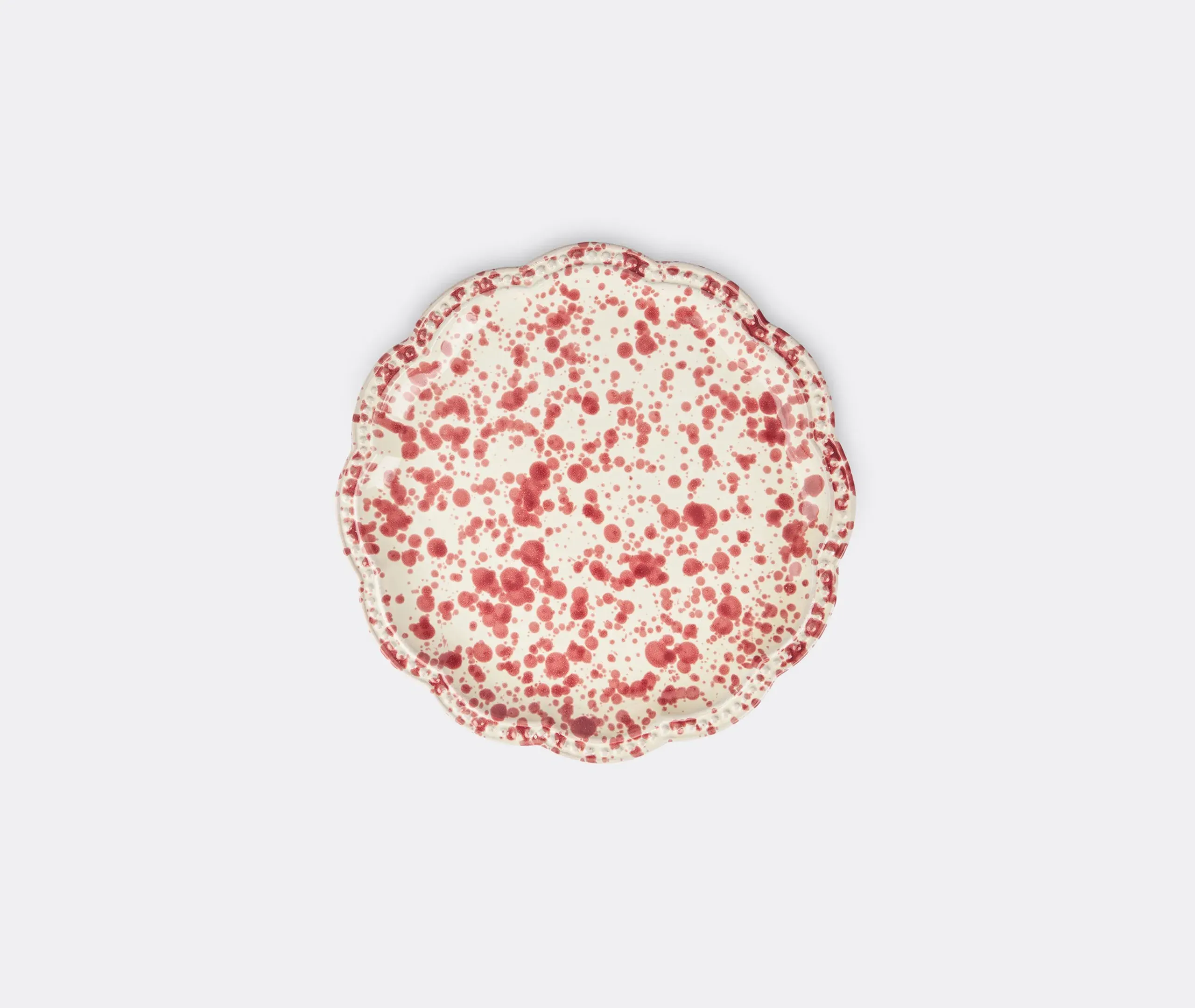 Speckled Dinner Plate - Red image