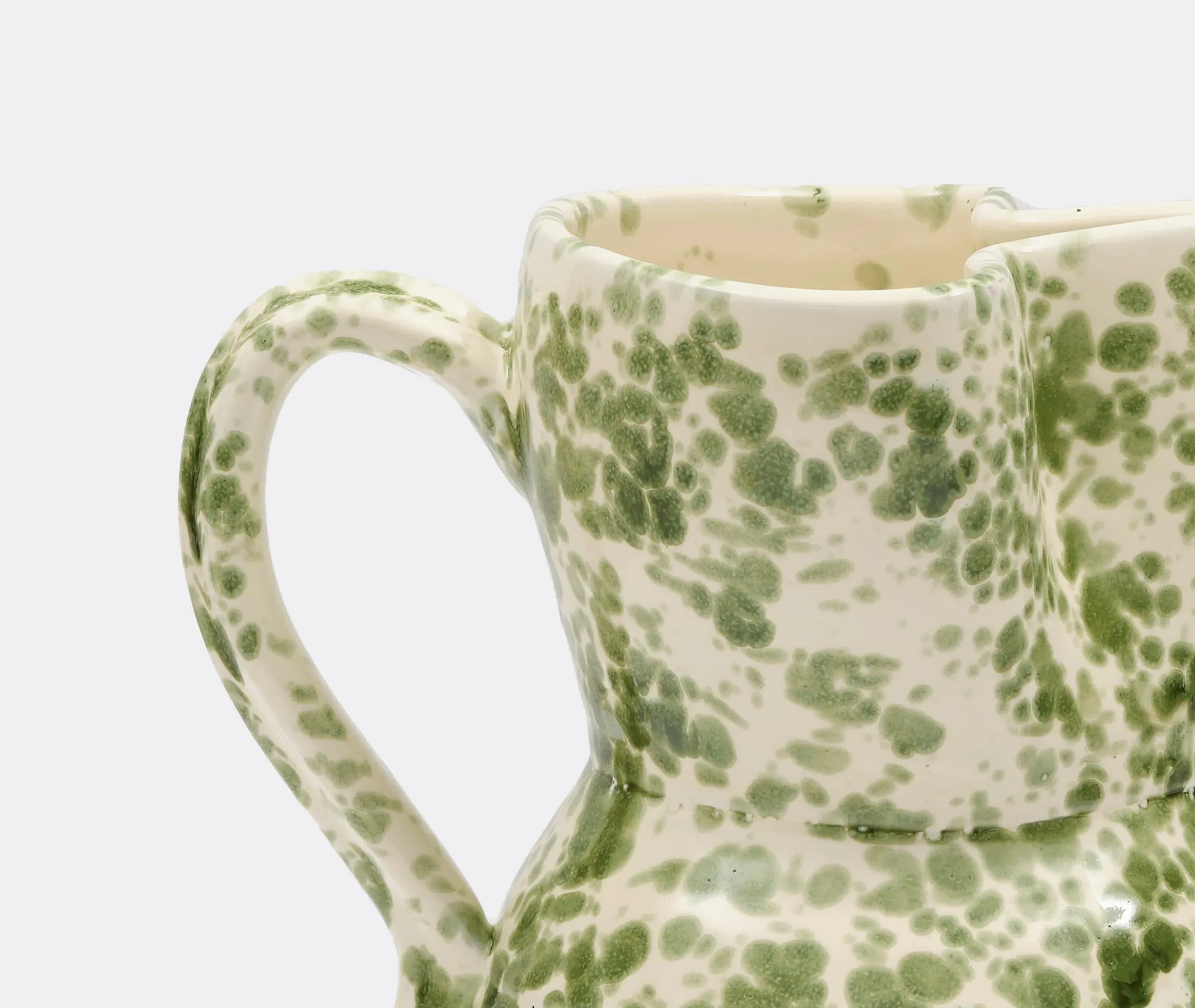 Speckled Pitcher - Green, Ceramic