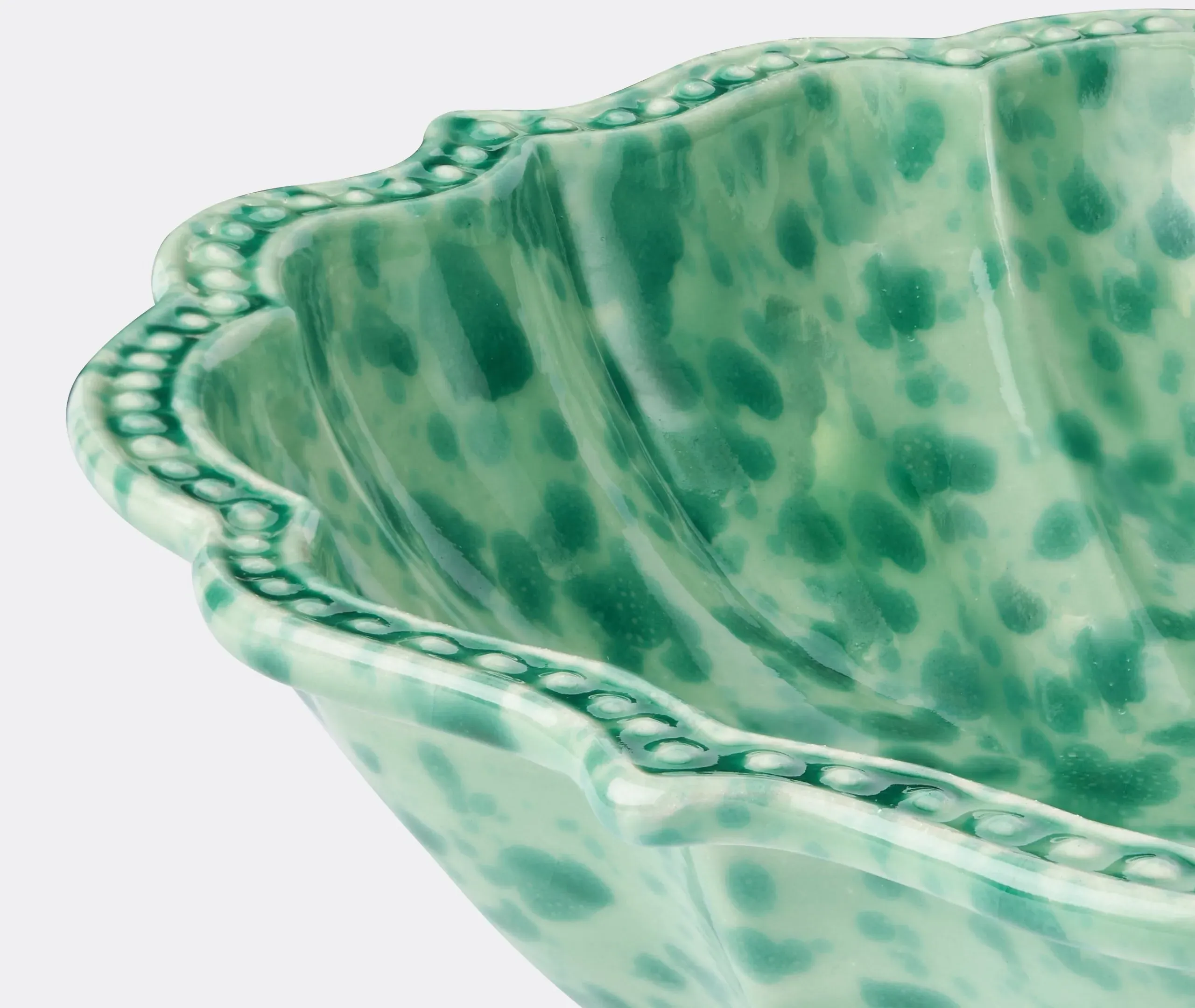 Speckled Serving Bowl - Green, Ceramic