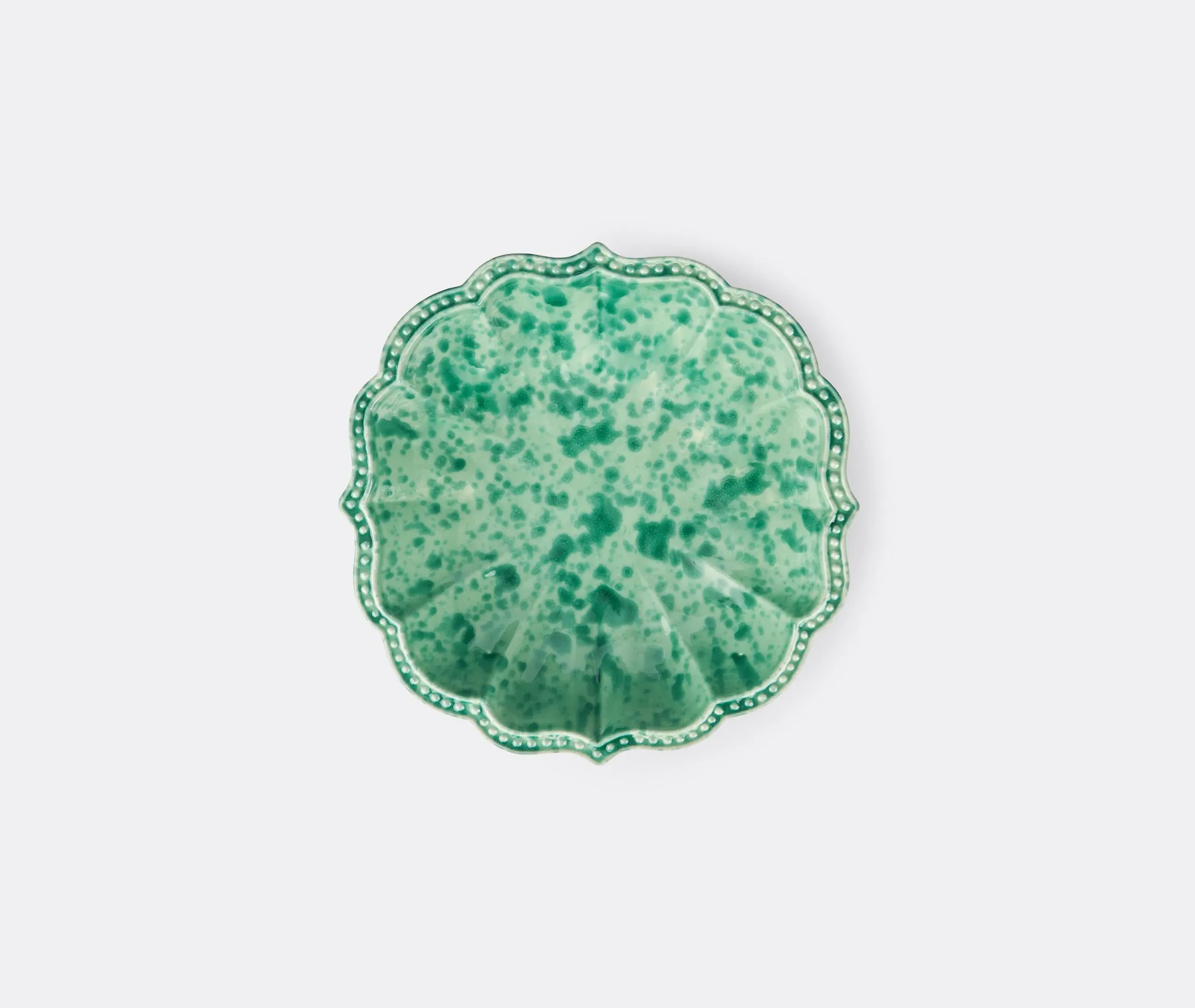 Speckled Serving Bowl - Green, Ceramic