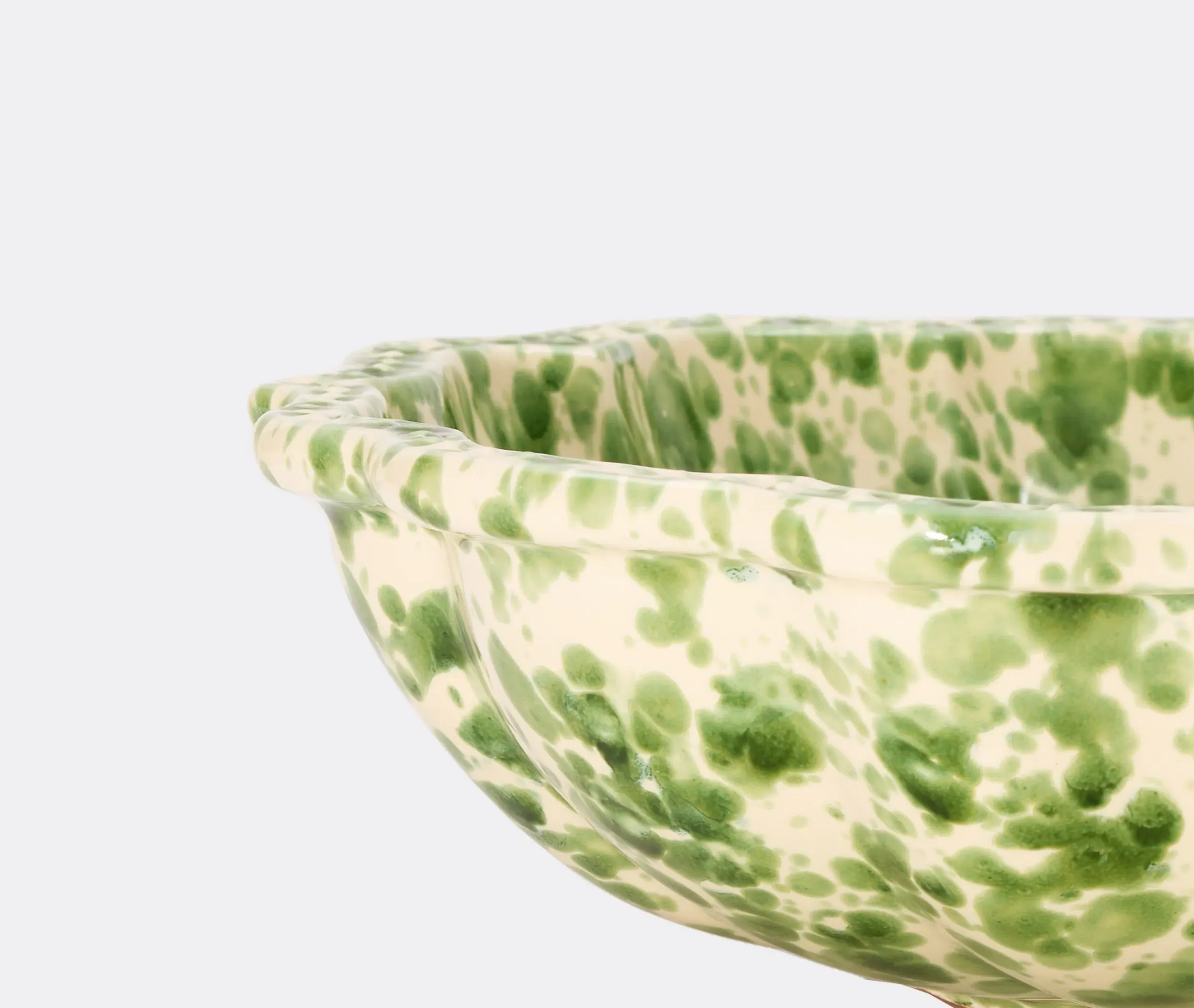 Speckled Serving Bowl - Green, Ceramic