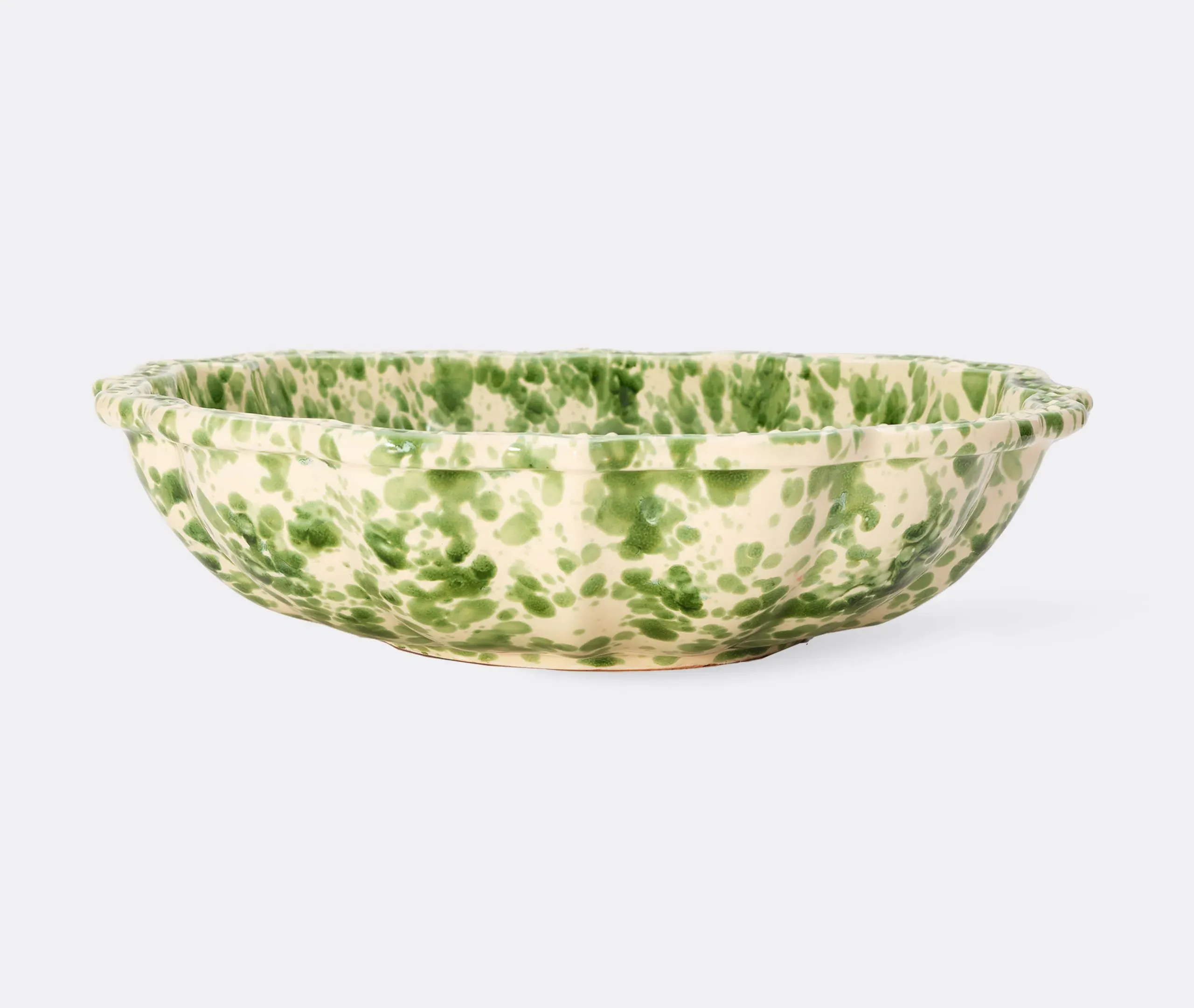 Speckled Serving Bowl - Green, Ceramic