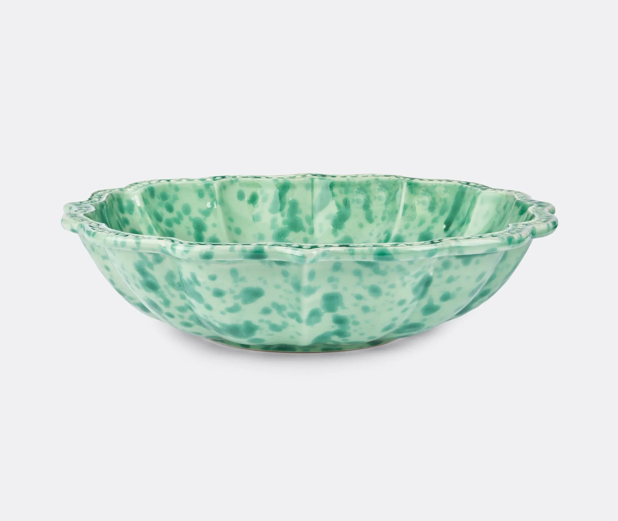 Speckled Serving Bowl - Green, Ceramic