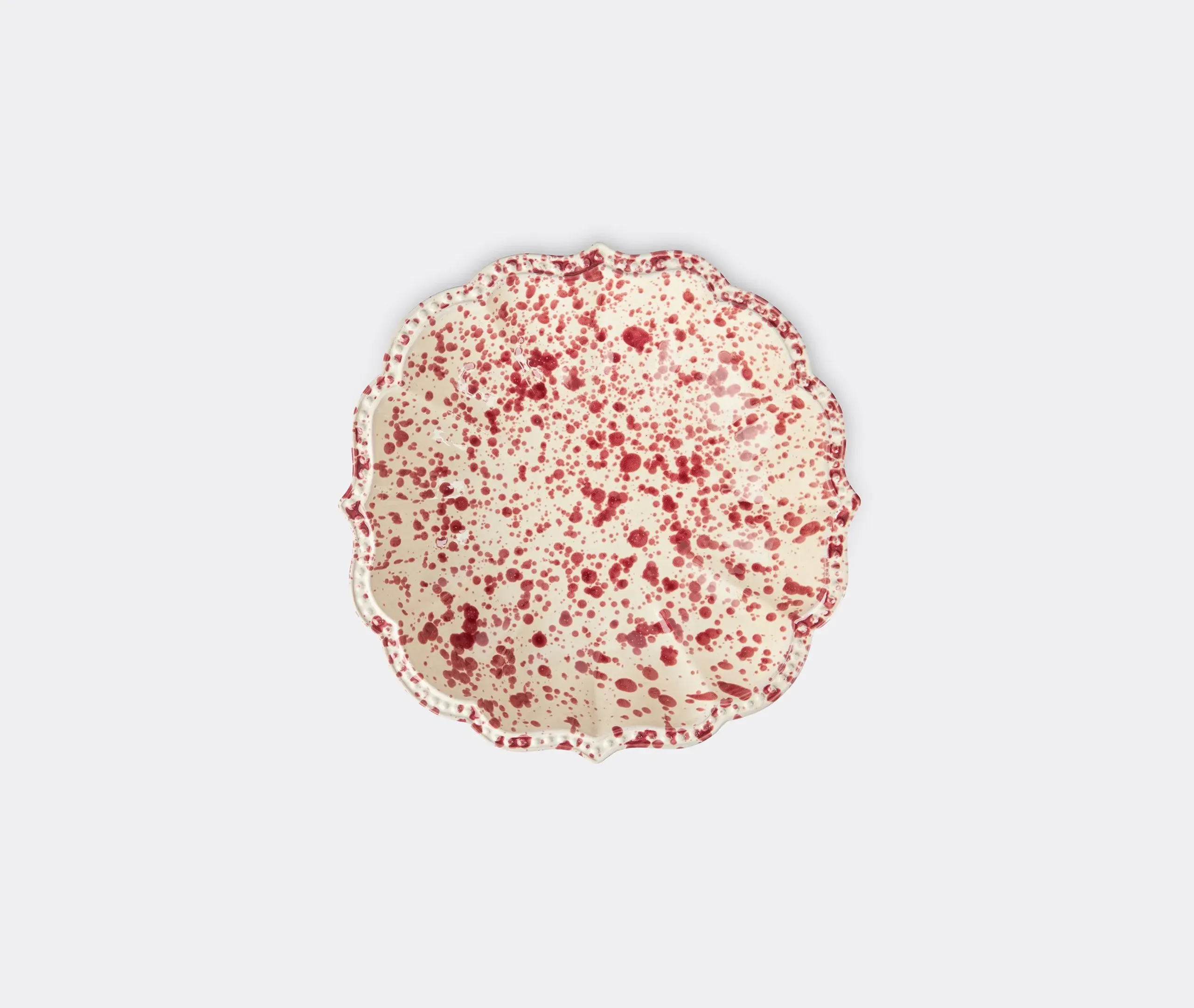 Speckled Serving Bowl - Red, Ceramic