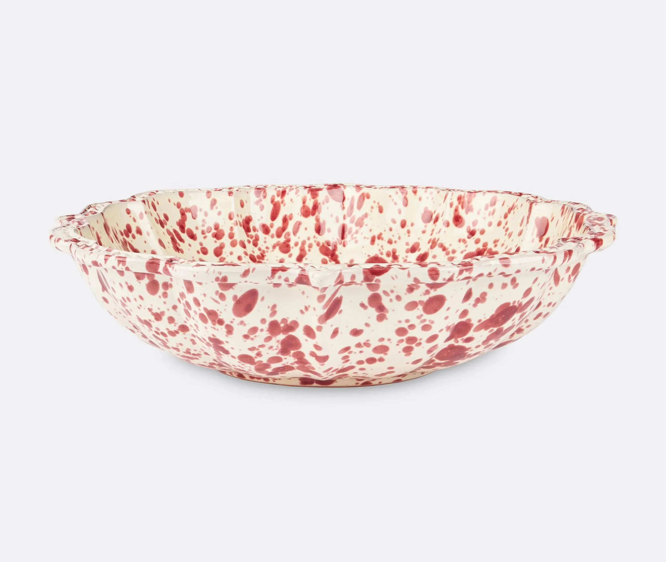Speckled Serving Bowl - Red, Ceramic